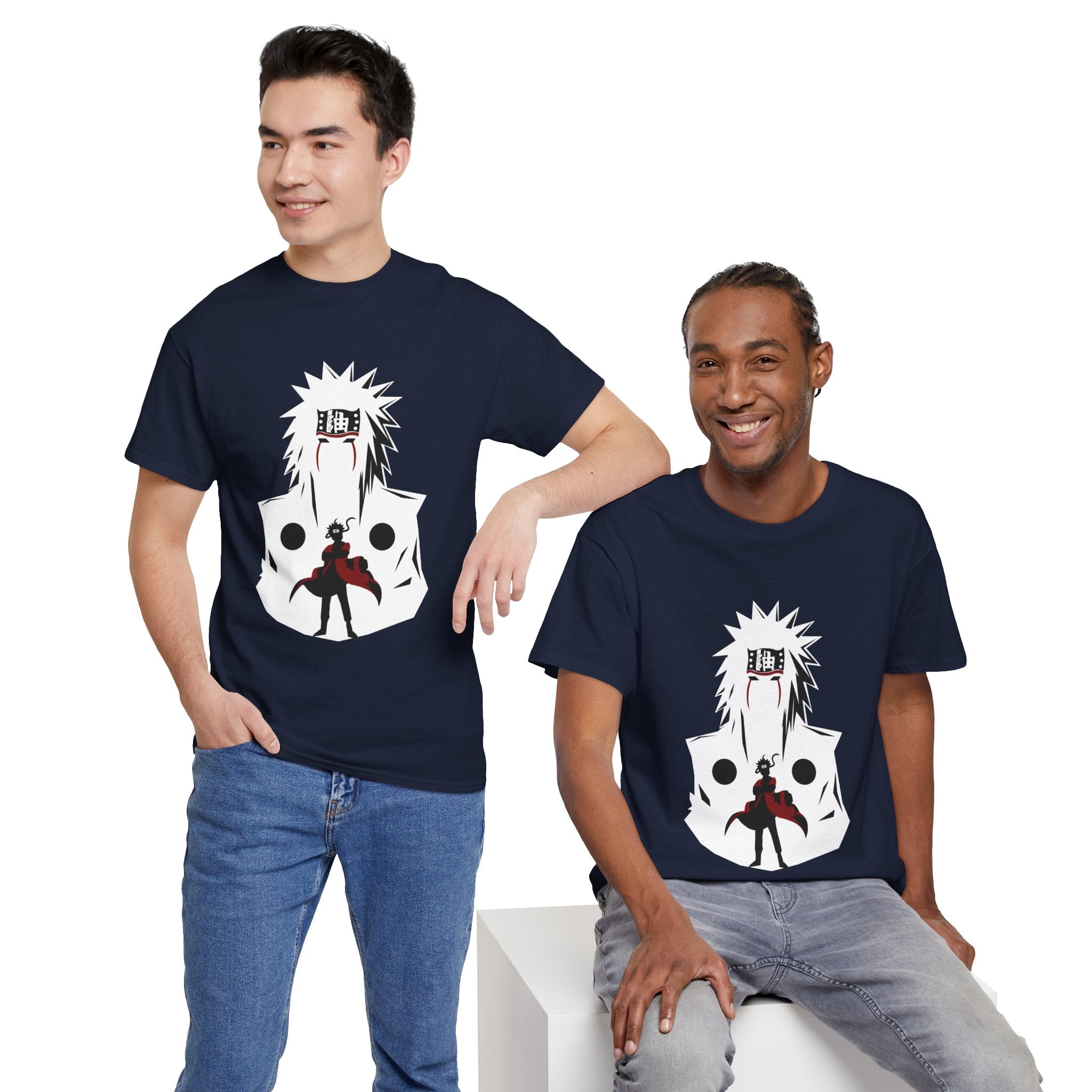 Anime Shadow Warrior T-Shirt — Silhouette Battle Graphic Tee