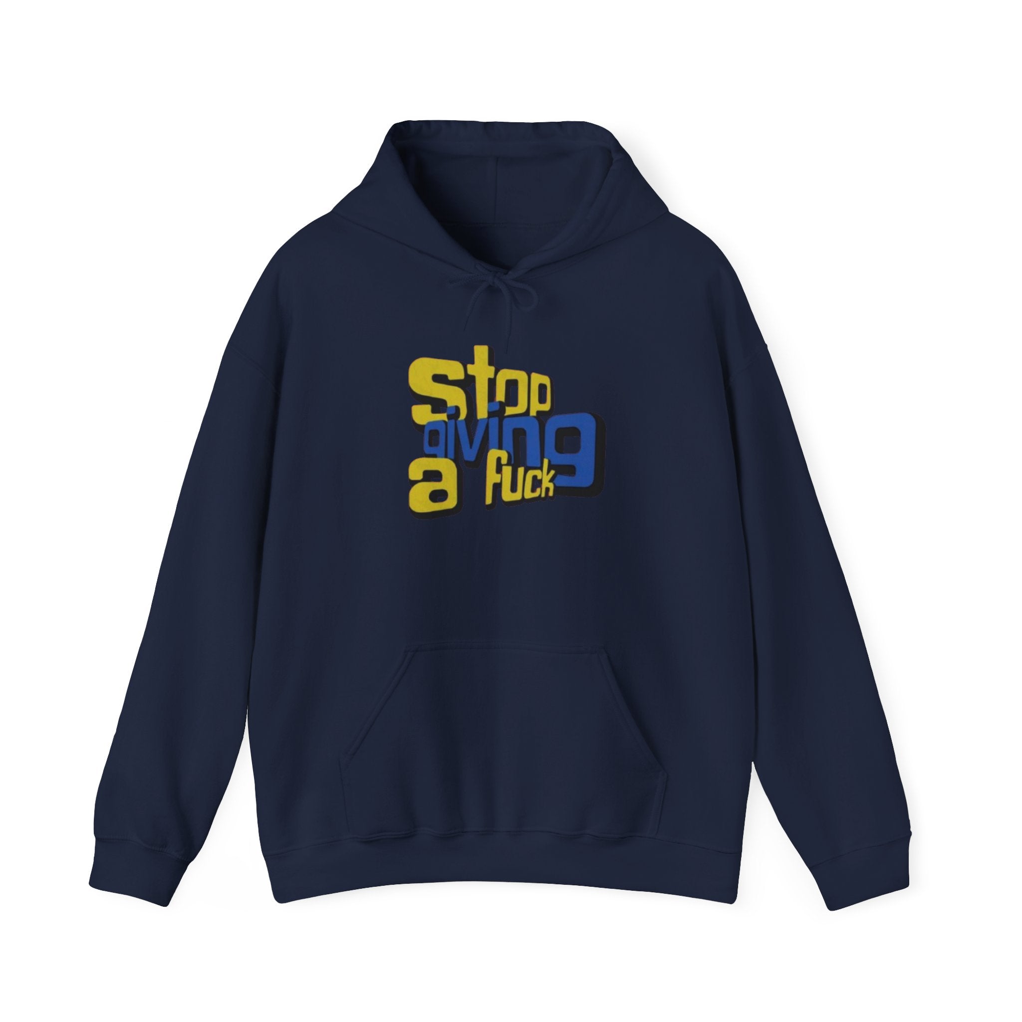 Hoodie — "Stop Giving a F*ck" Bold Retro Graphic Hoodie