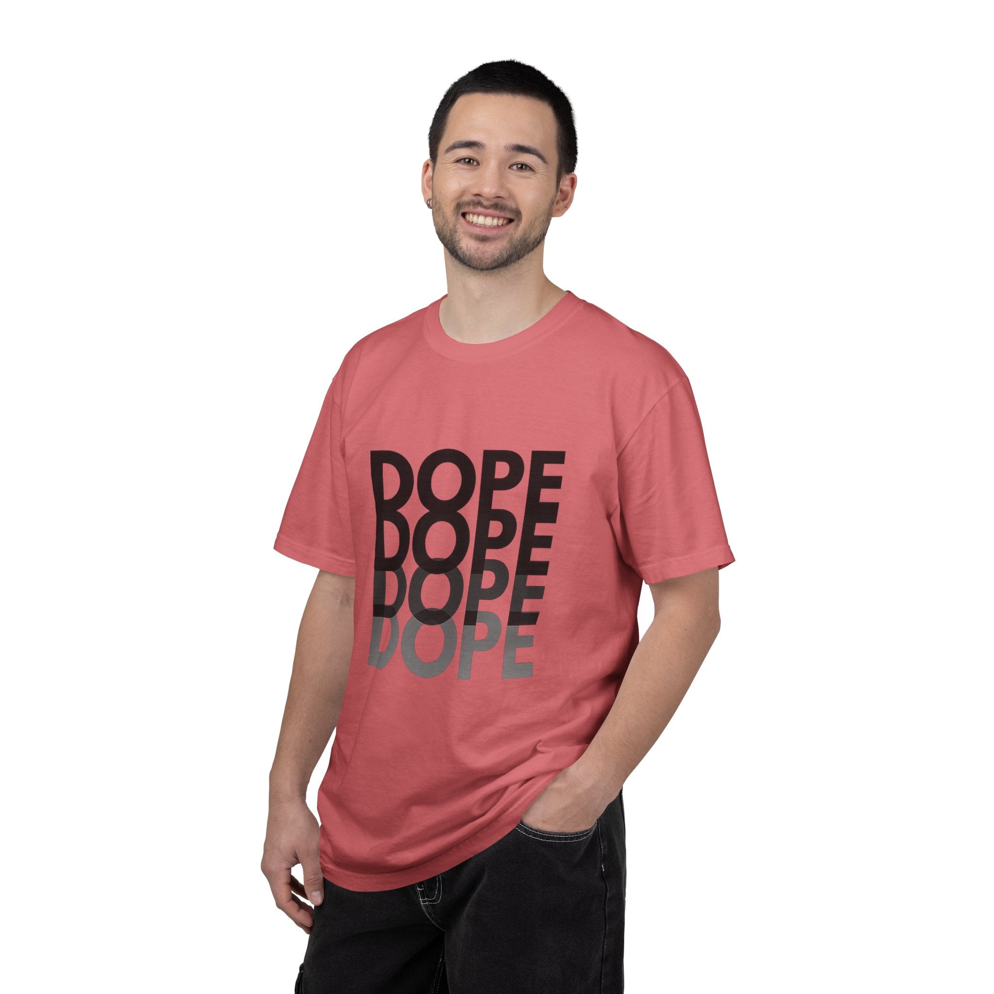 Dope Repeat Graphic T-Shirt — Retro Stacked Typography Tee