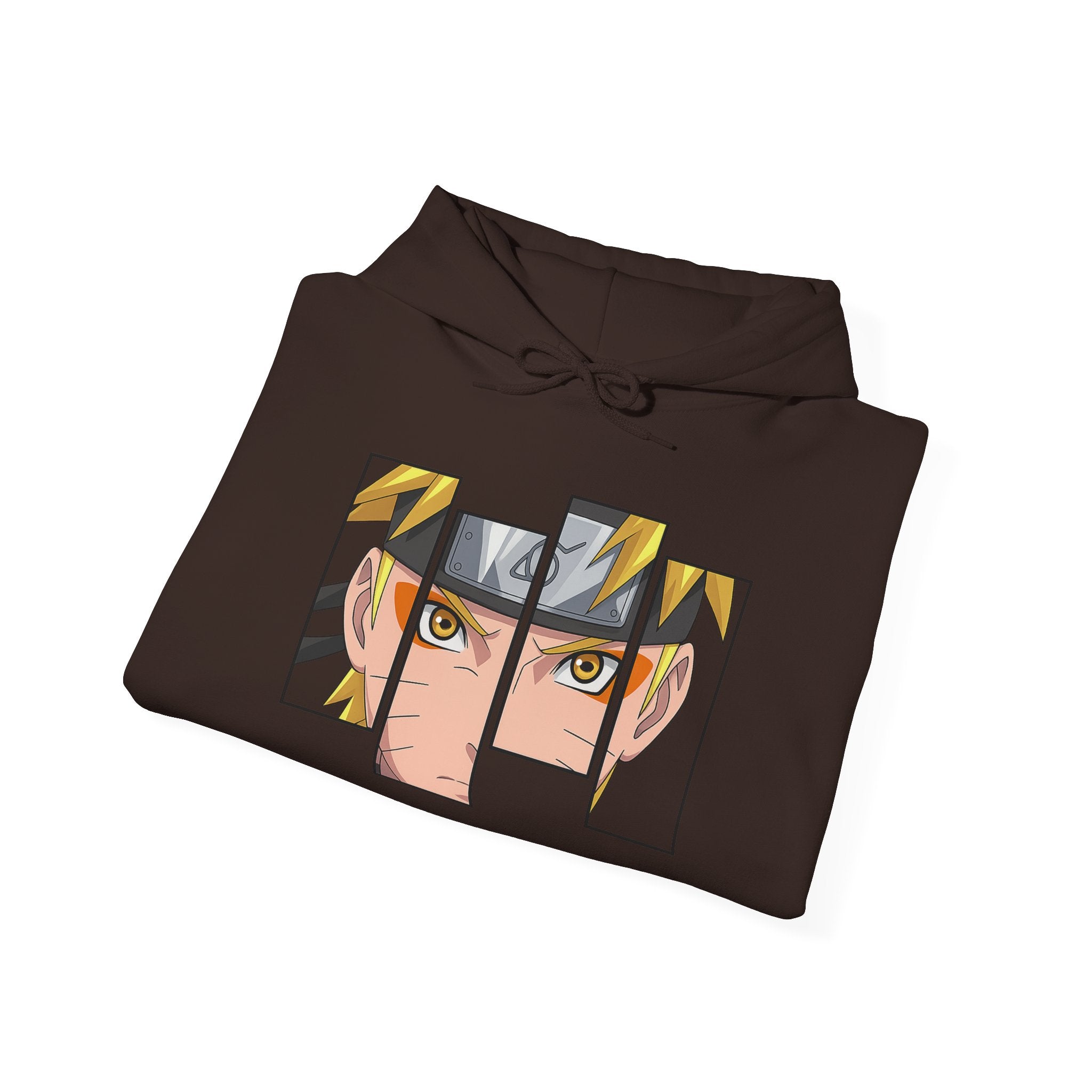 Anime Eyes Split-Panel Hoodie