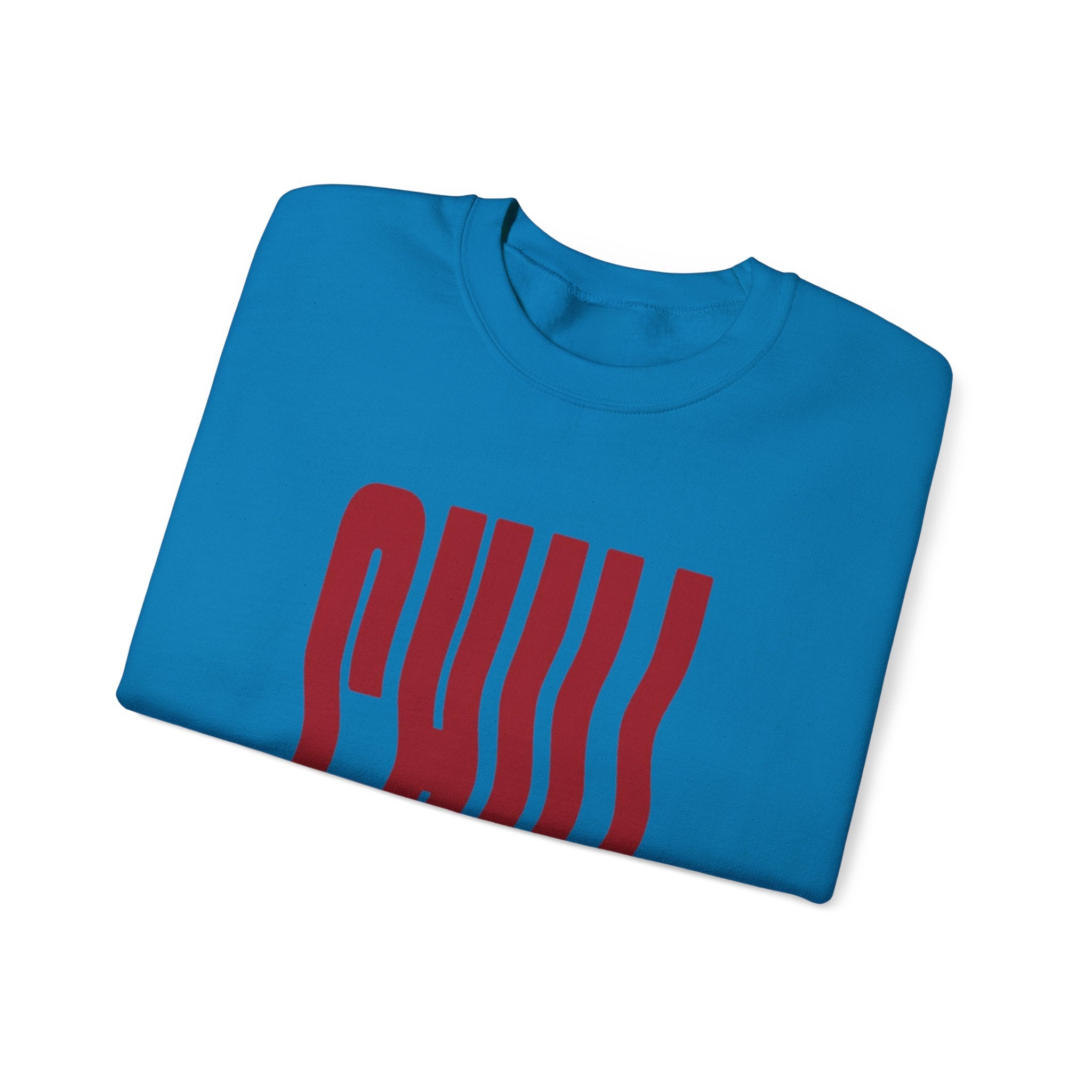 Chill Distorted Text Crewneck Sweatshirt