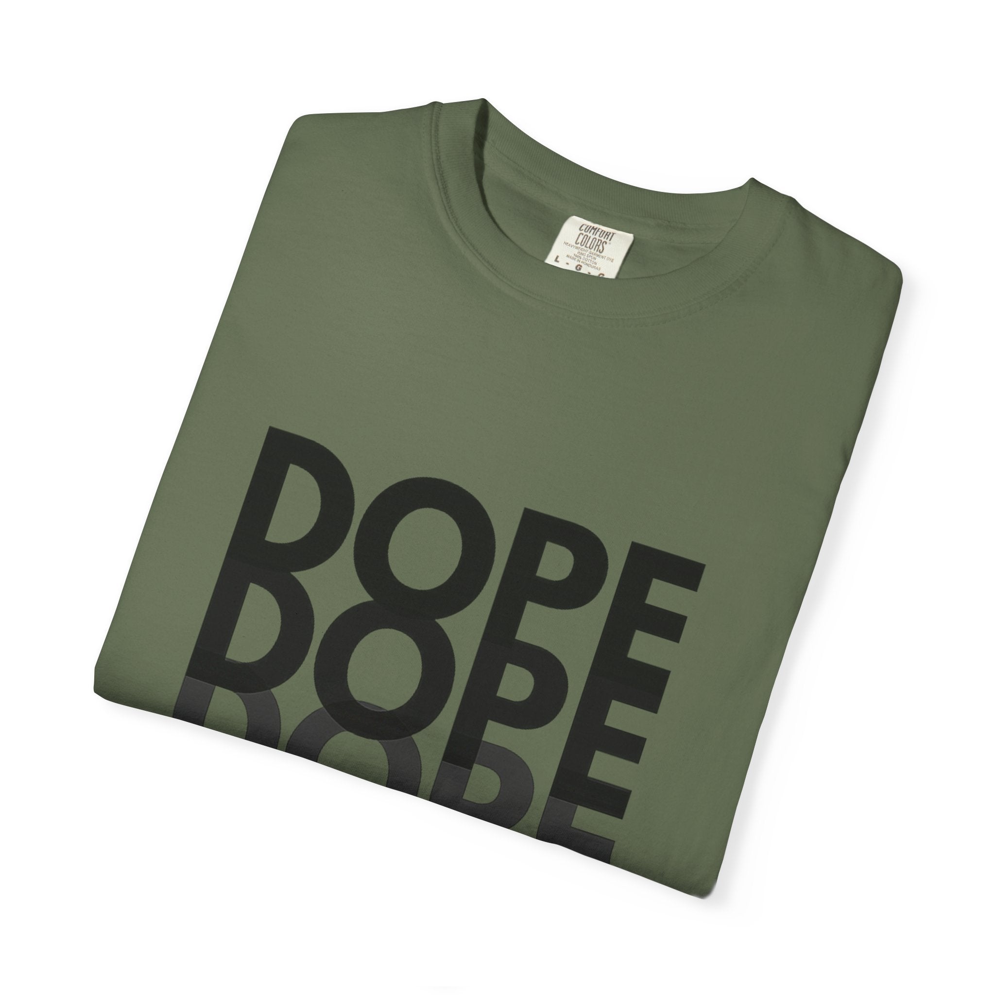 Dope Repeat Graphic T-Shirt — Retro Stacked Typography Tee