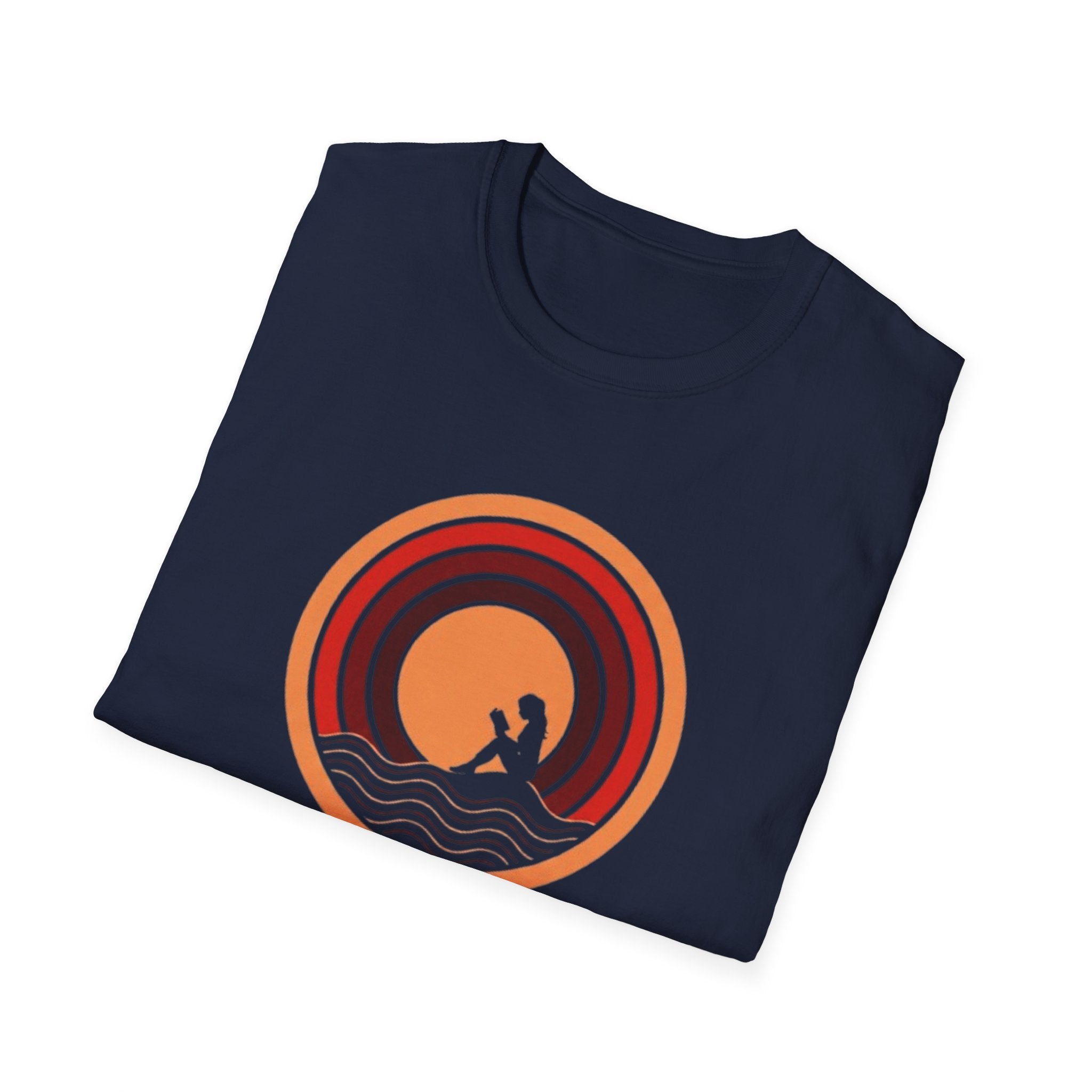 Sunset Surf T-Shirt — Retro Waves "Saltwater & Soul" Graphic Tee
