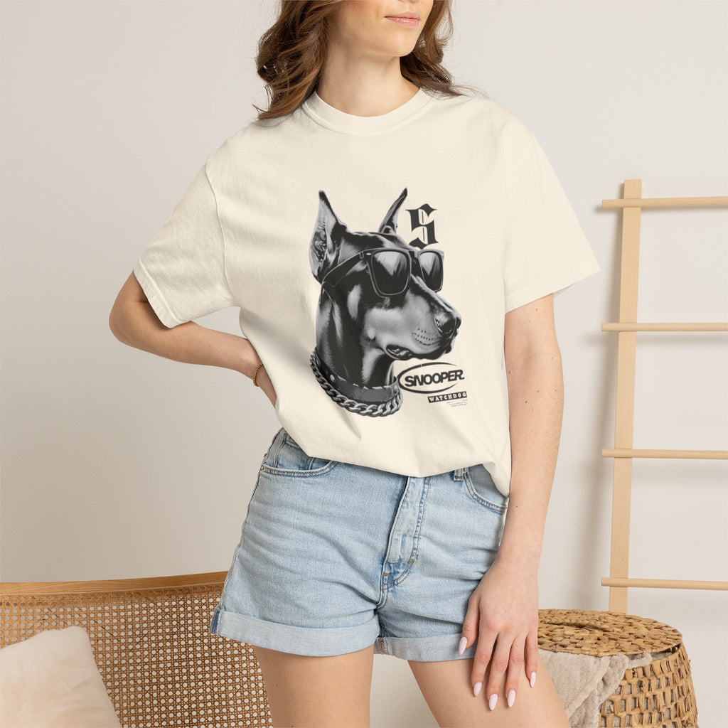 Doberman Sunglasses Graphic T-Shirt — "Snooper" Streetwear Tee