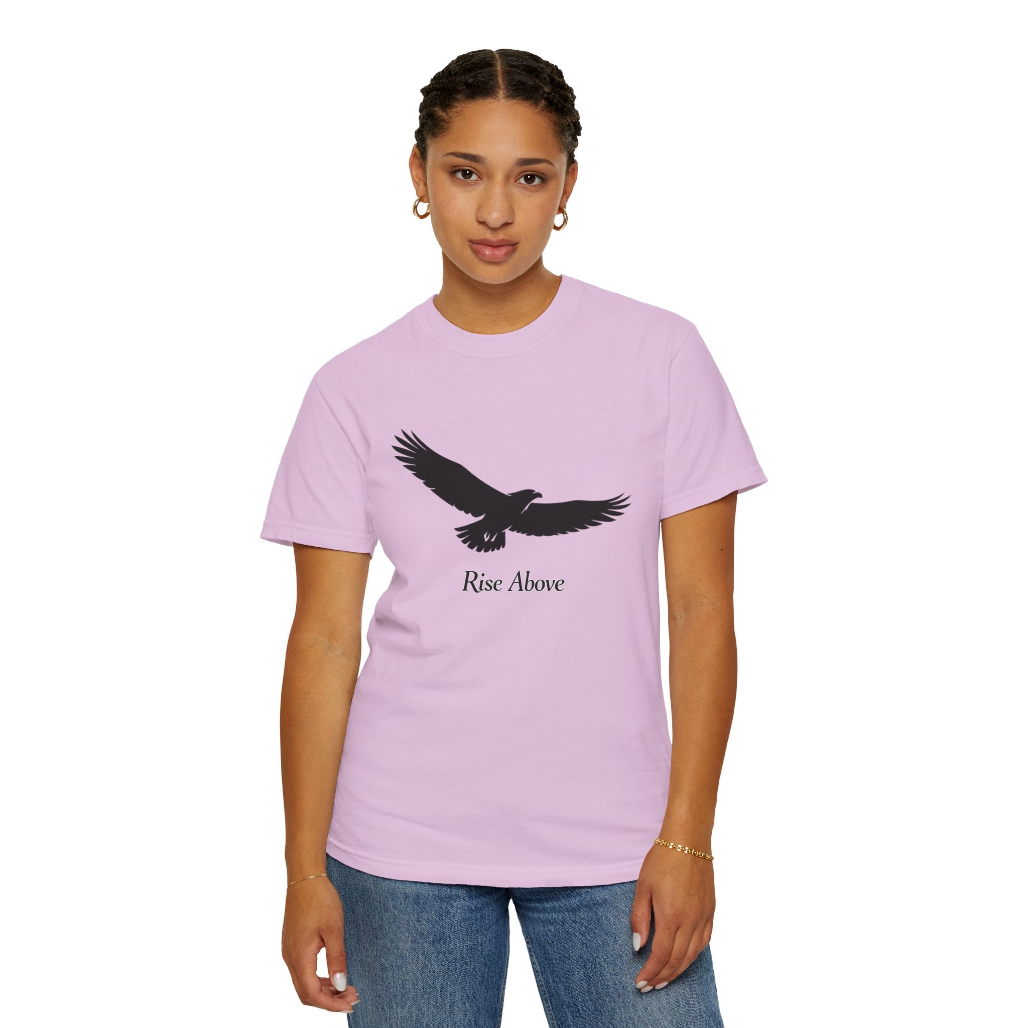 Rise Above Eagle T-Shirt — Inspirational Eagle Graphic Tee