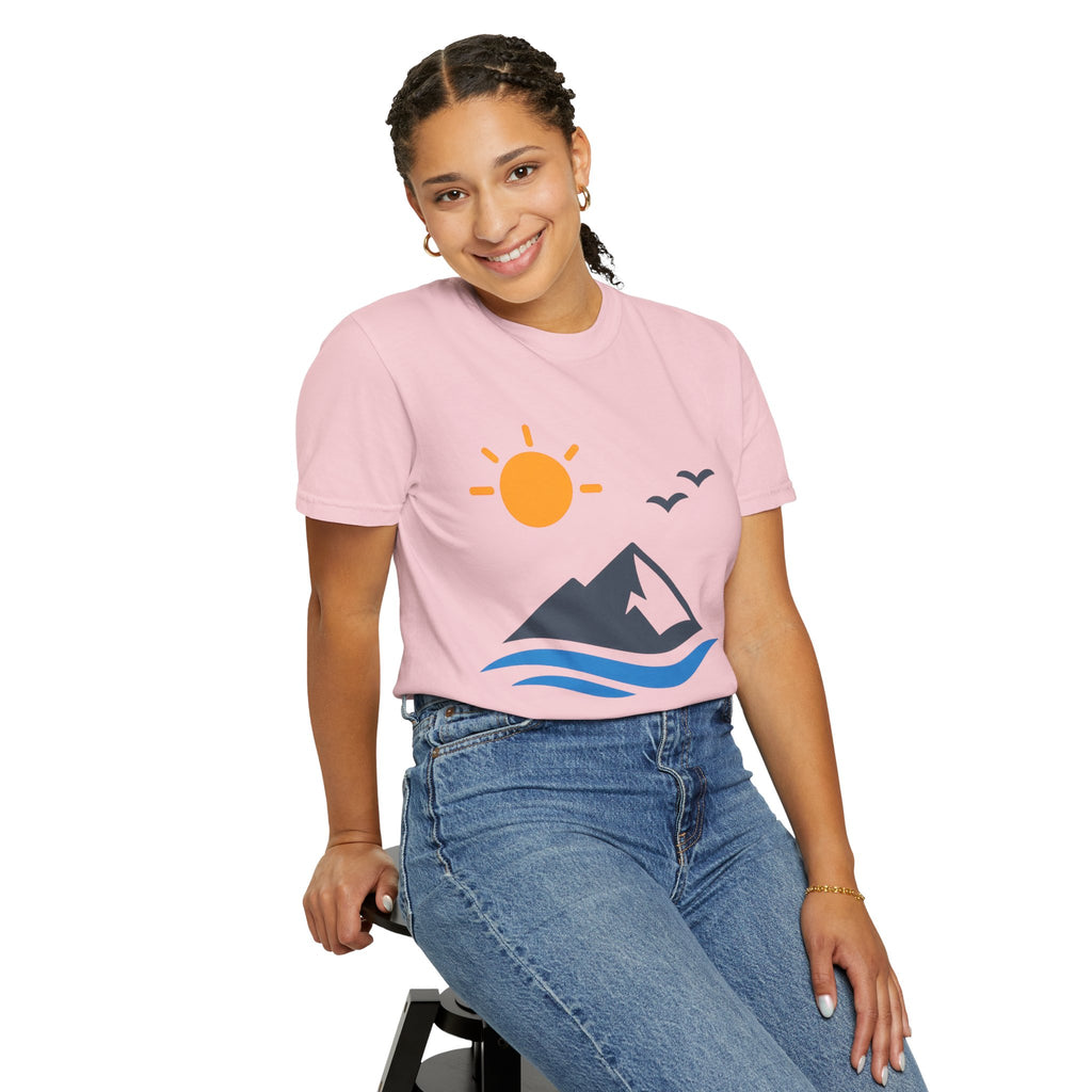 Mountain Sunrise T-Shirt — Scenic Outdoor Graphic Tee