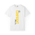 Be Confident Vertical Text T-Shirt — Motivational Graphic Tee