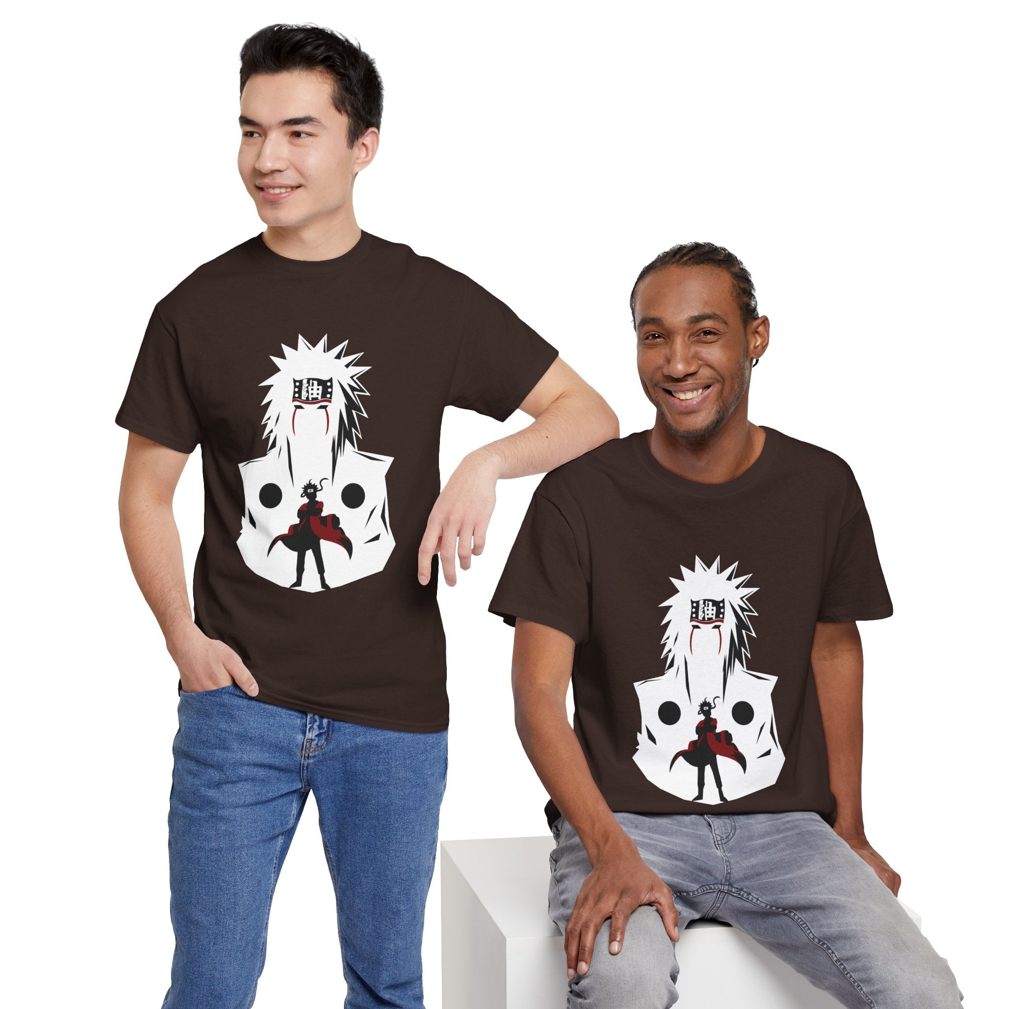 Anime Shadow Warrior T-Shirt — Silhouette Battle Graphic Tee