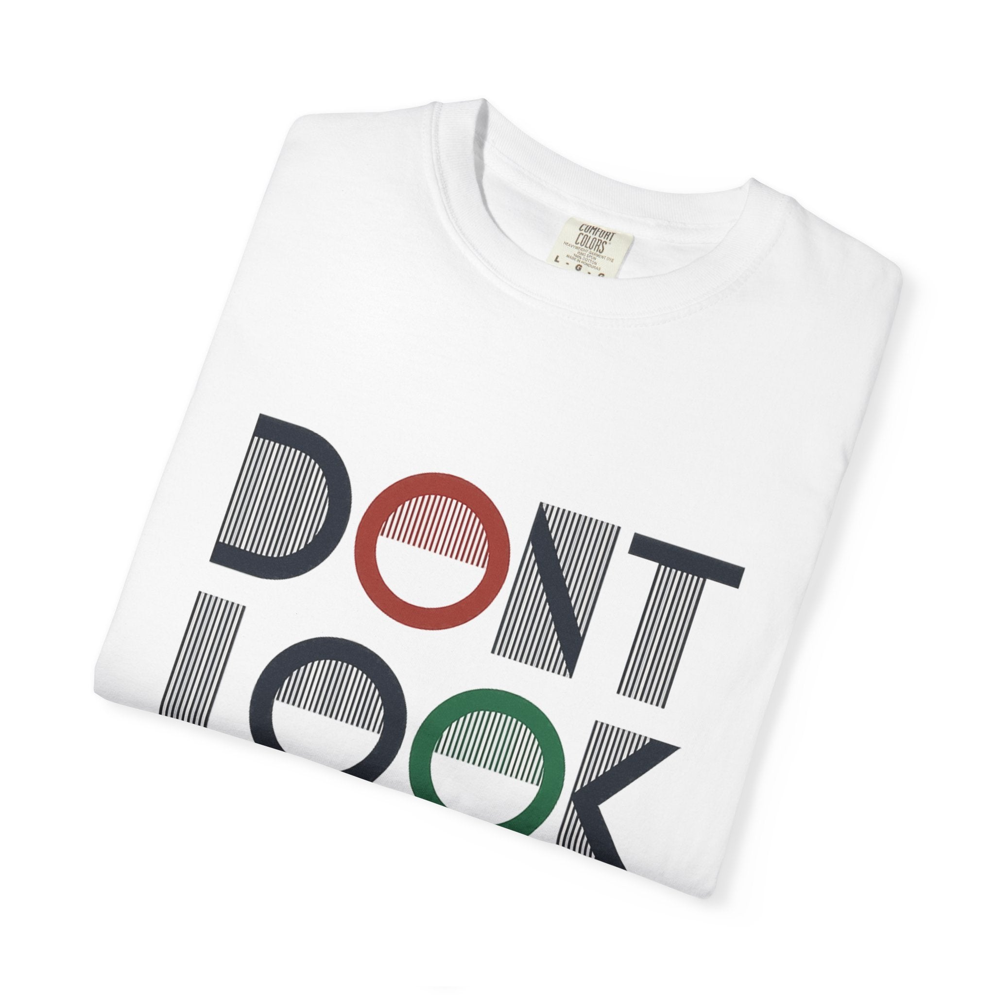 Don't Look Back T-Shirt — Retro Motivational Graphic Tee
