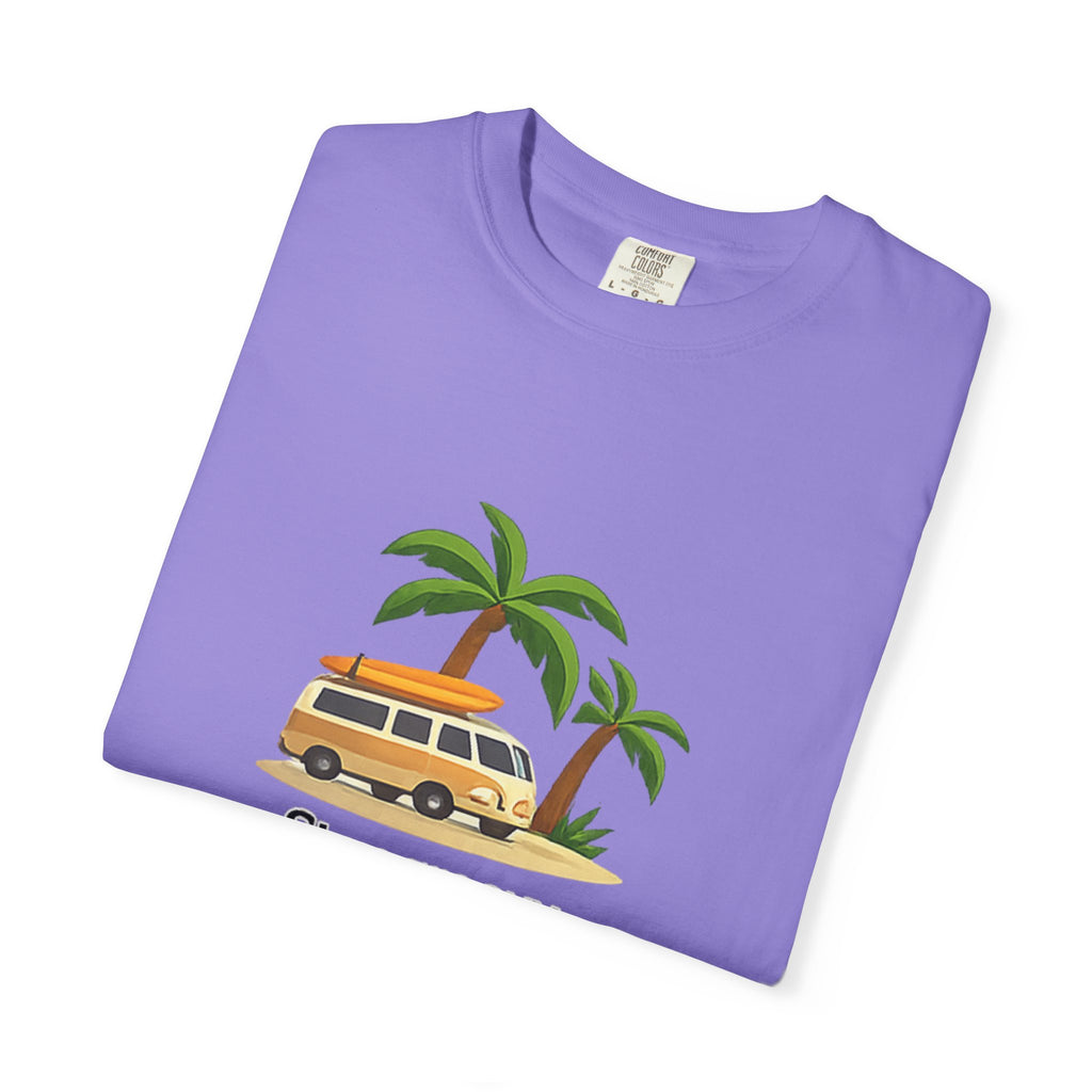 Vintage Surf Van T-Shirt – "Stay Groovy" Retro Beach Tee