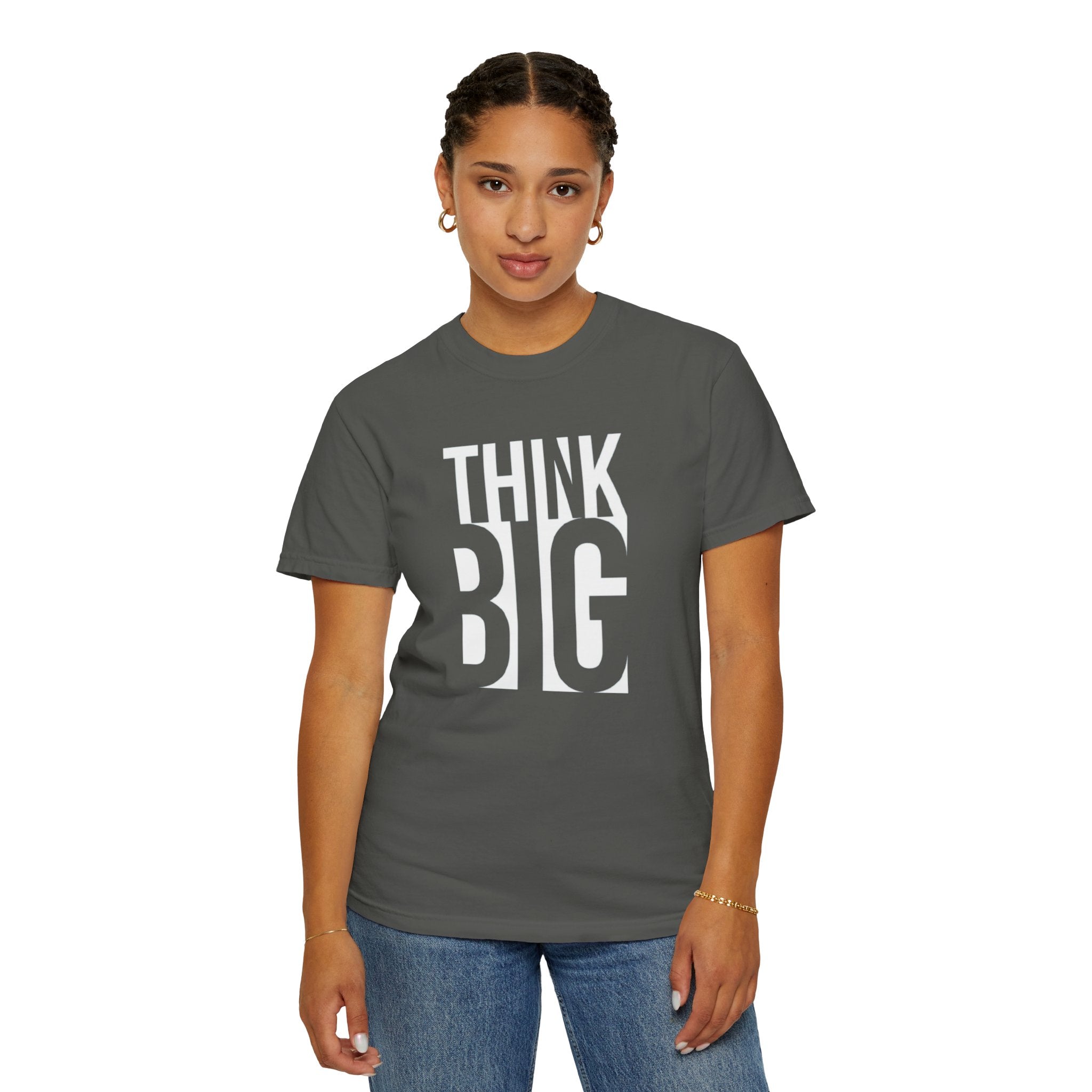 Think Big Graphic T-Shirt — Motivational Typography Tee