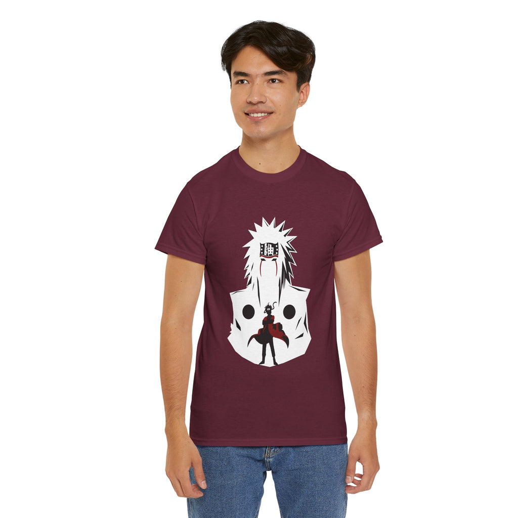 Anime Shadow Warrior T-Shirt — Silhouette Battle Graphic Tee