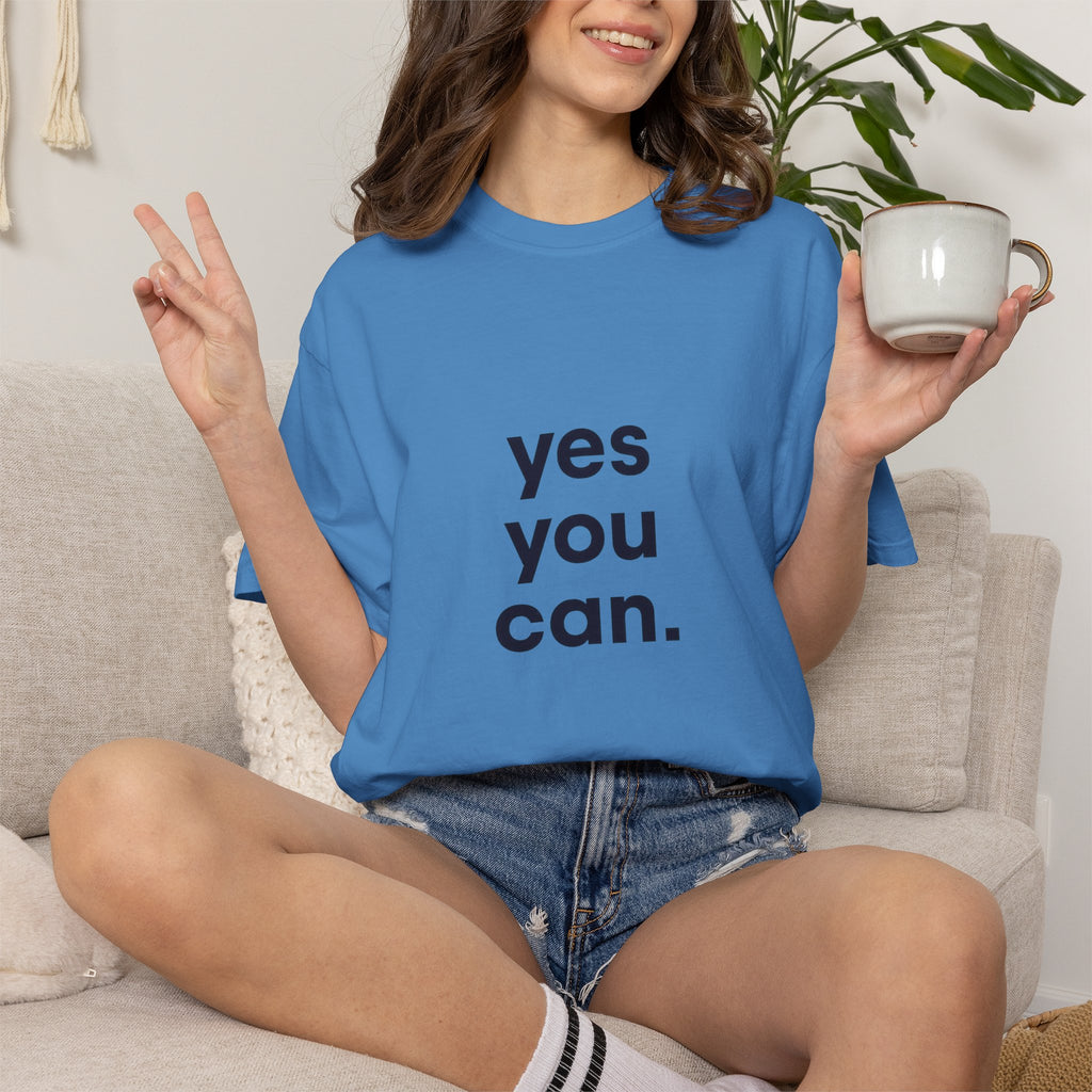 Yes You Can T-Shirt — Minimal Motivational Tee