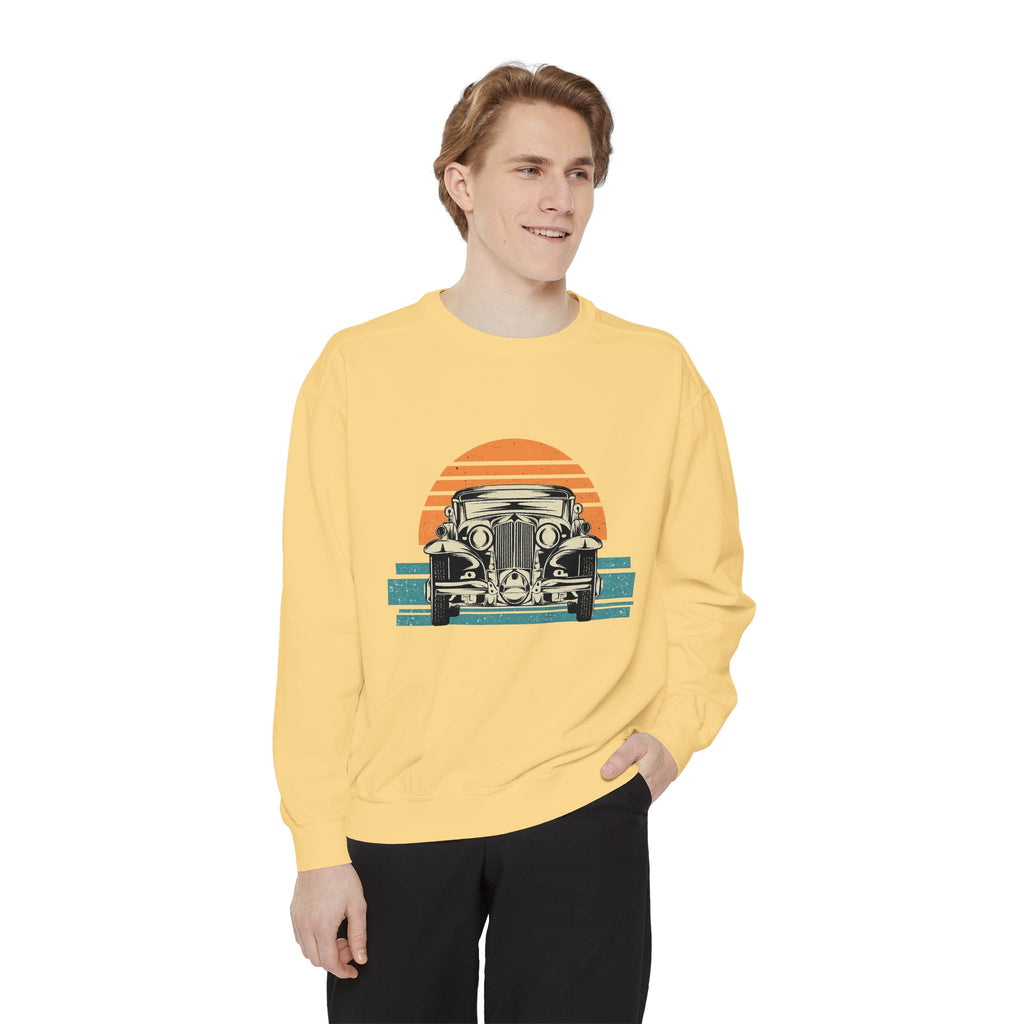Vintage Car Sunset Sweatshirt