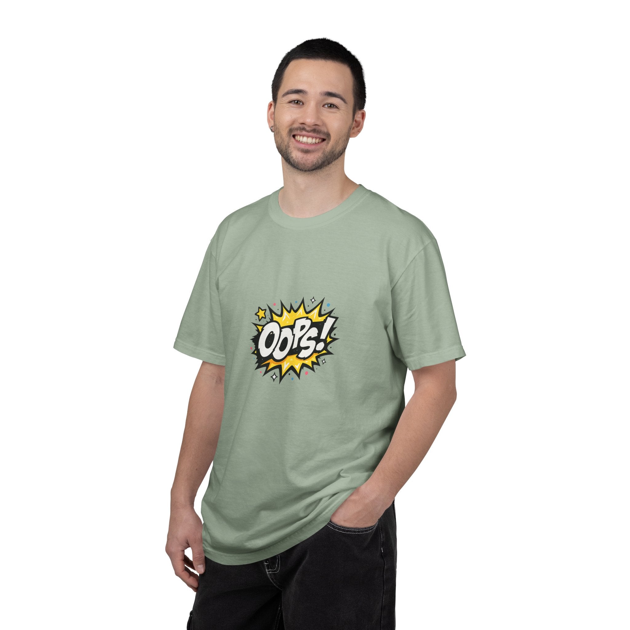 Oops! Comic Graphic T-Shirt — Retro Pop Art Tee