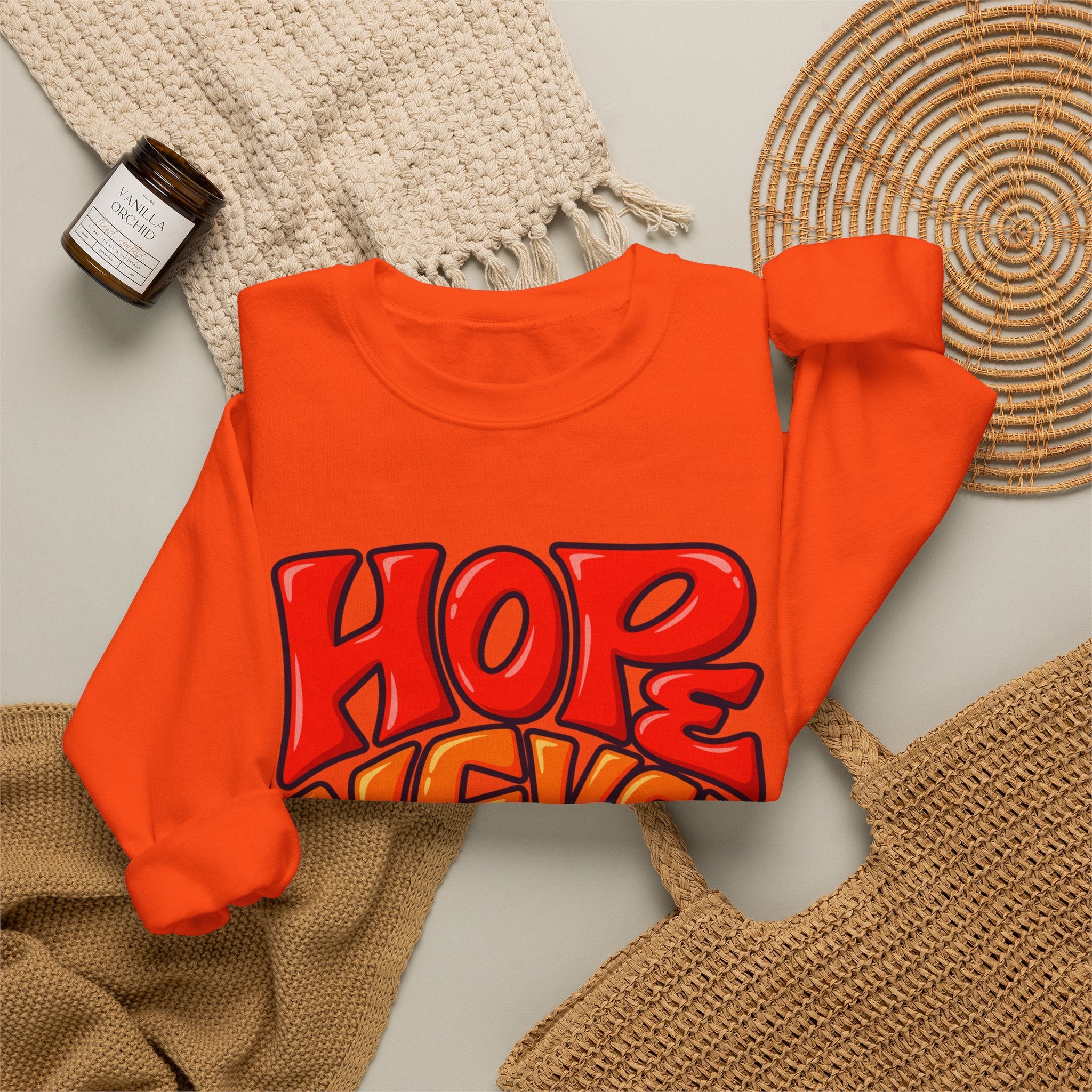 Hope Never Quits Crewneck Sweatshirt