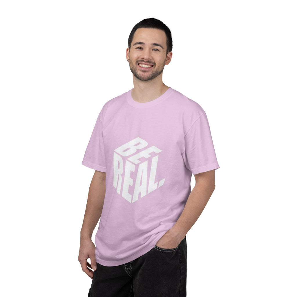 Be Real T-Shirt — Bold 3D Typography Graphic Tee