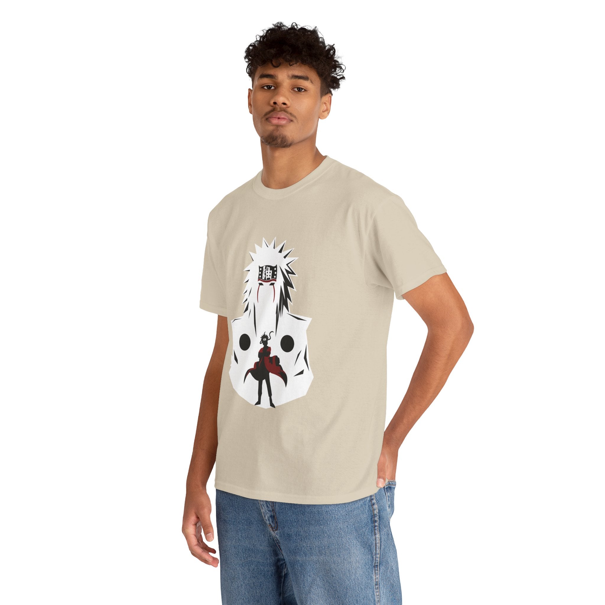 Anime Shadow Warrior T-Shirt — Silhouette Battle Graphic Tee