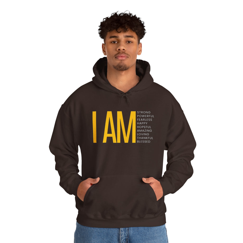 I AM Affirmation Hoodie — Inspirational Self-Love Sweatshirt