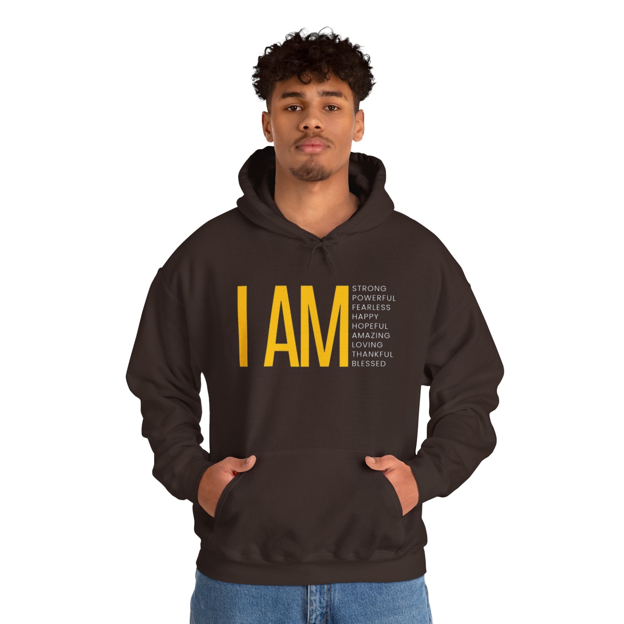 I AM Affirmation Hoodie — Inspirational Self-Love Sweatshirt