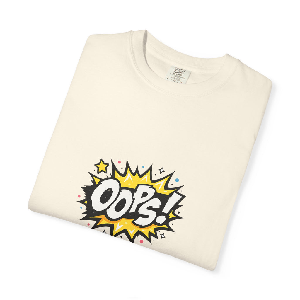Oops! Comic Graphic T-Shirt — Retro Pop Art Tee