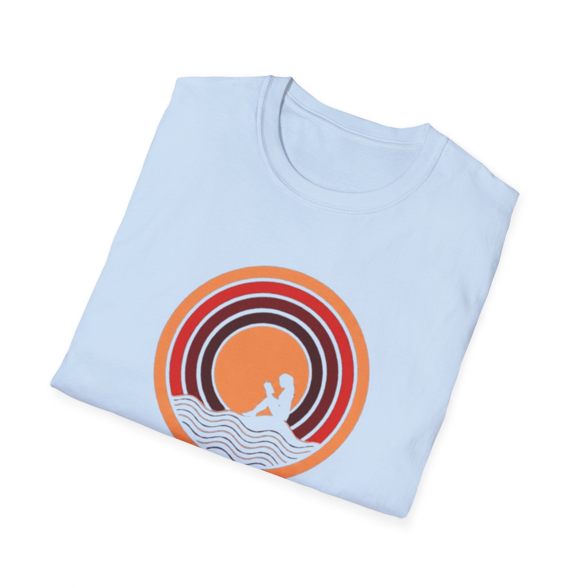 Sunset Surf T-Shirt — Retro Waves "Saltwater & Soul" Graphic Tee