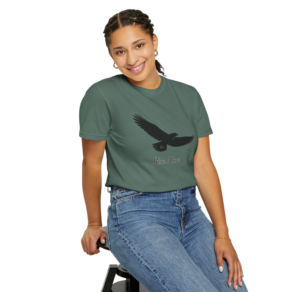 Rise Above Eagle T-Shirt — Inspirational Eagle Graphic Tee