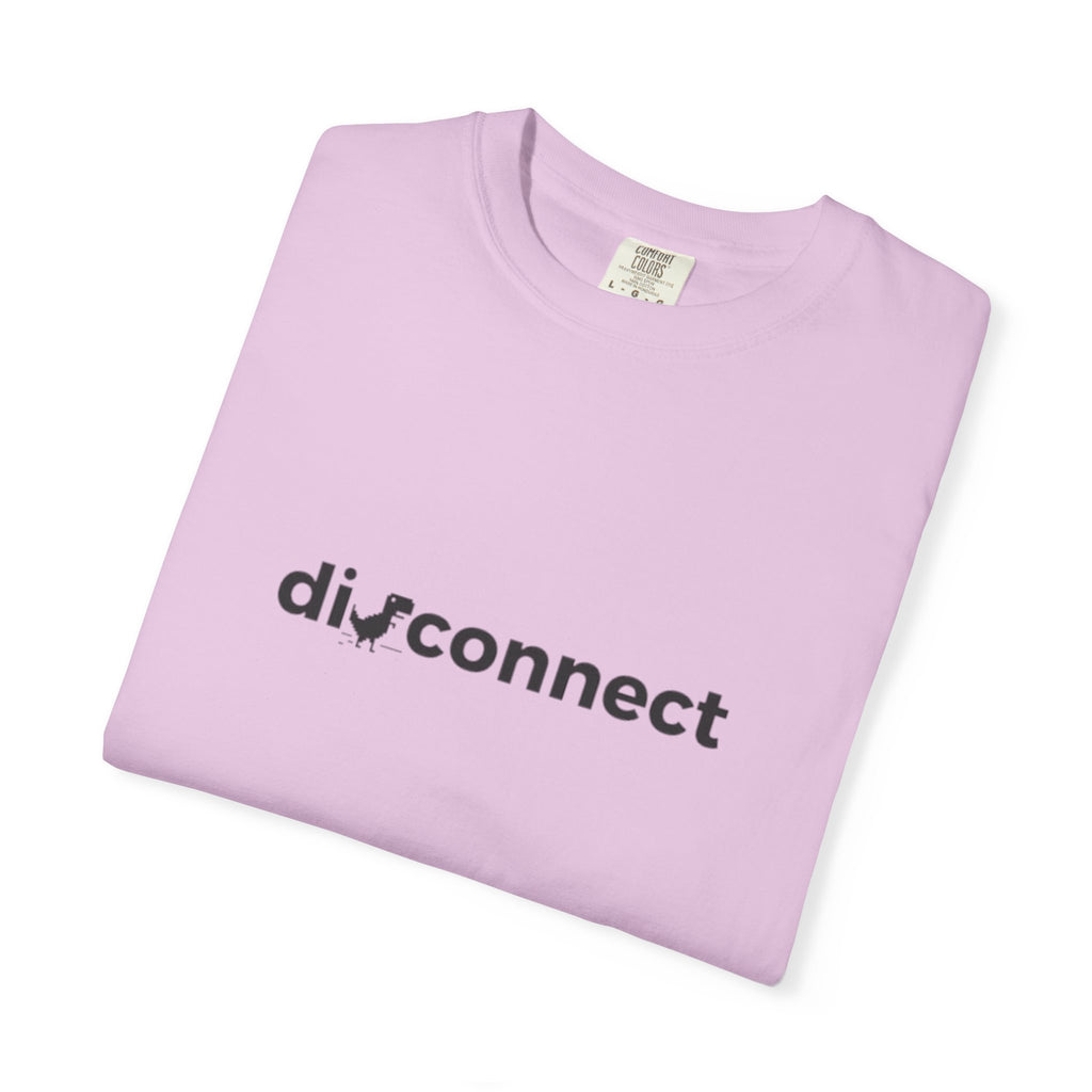 Disconnect Graphic T-Shirt — Minimalist Tech Logo Tee