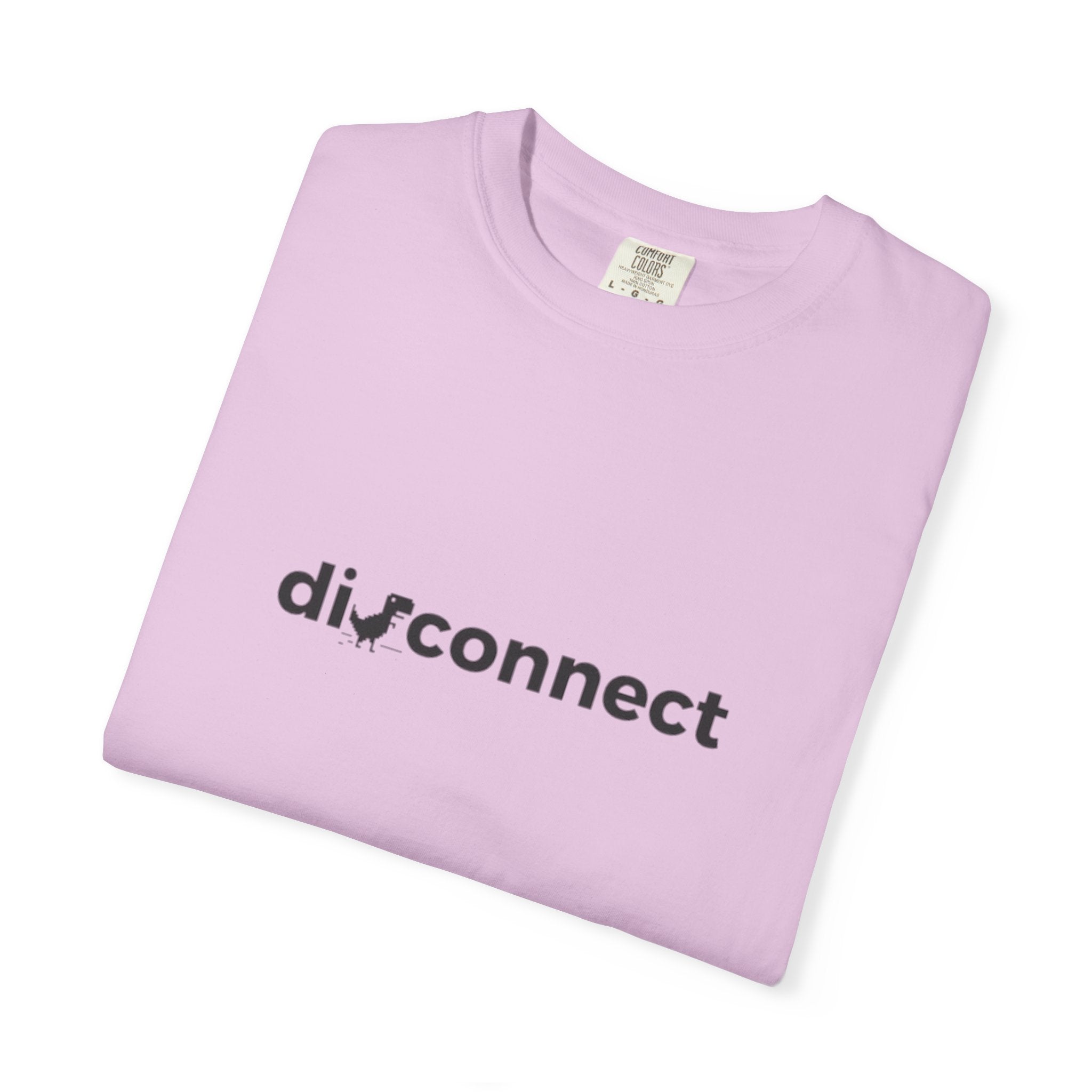 Disconnect Graphic T-Shirt — Minimalist Tech Logo Tee