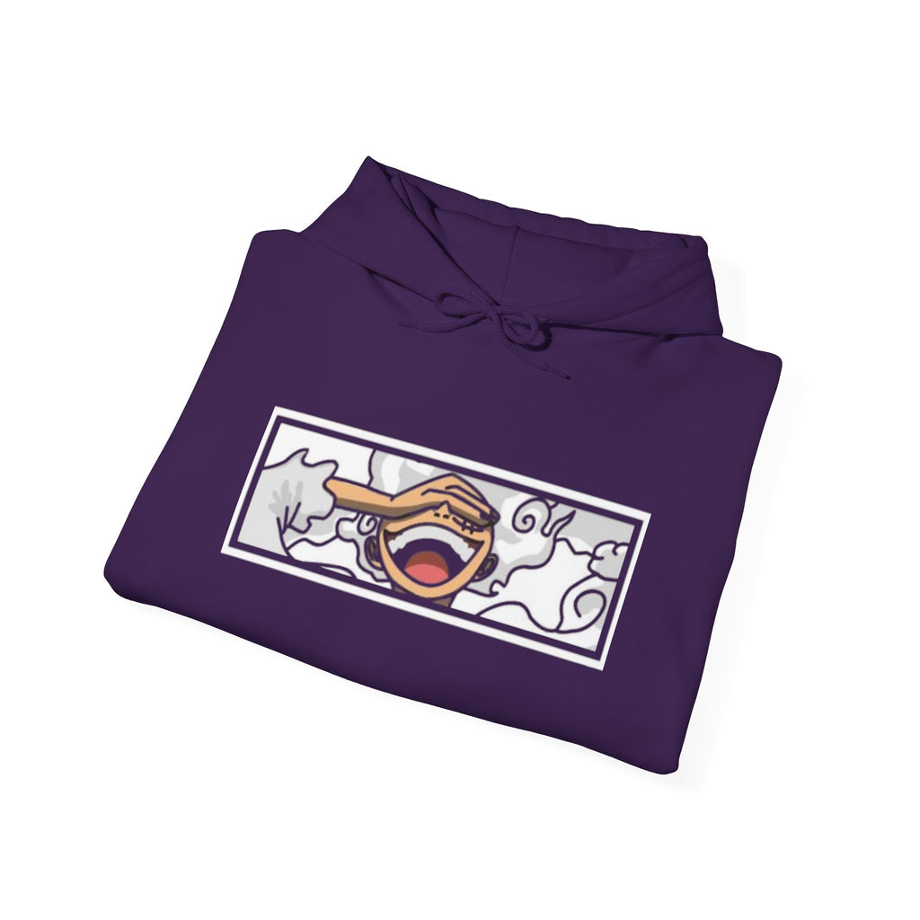 Laughing Mouth Graphic Hoodie — Anime Smile Streetwear Hoodie
