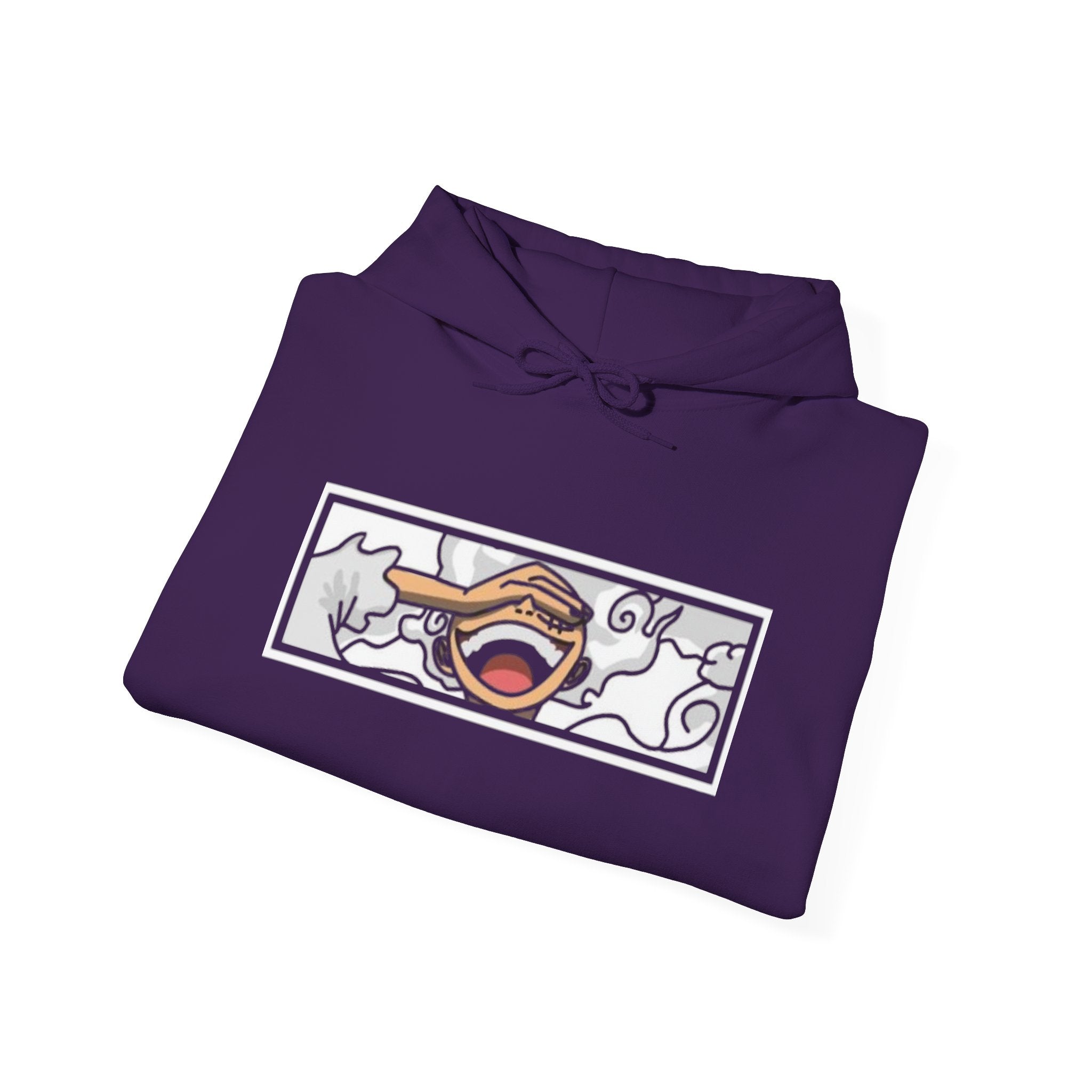 Laughing Mouth Graphic Hoodie — Anime Smile Streetwear Hoodie