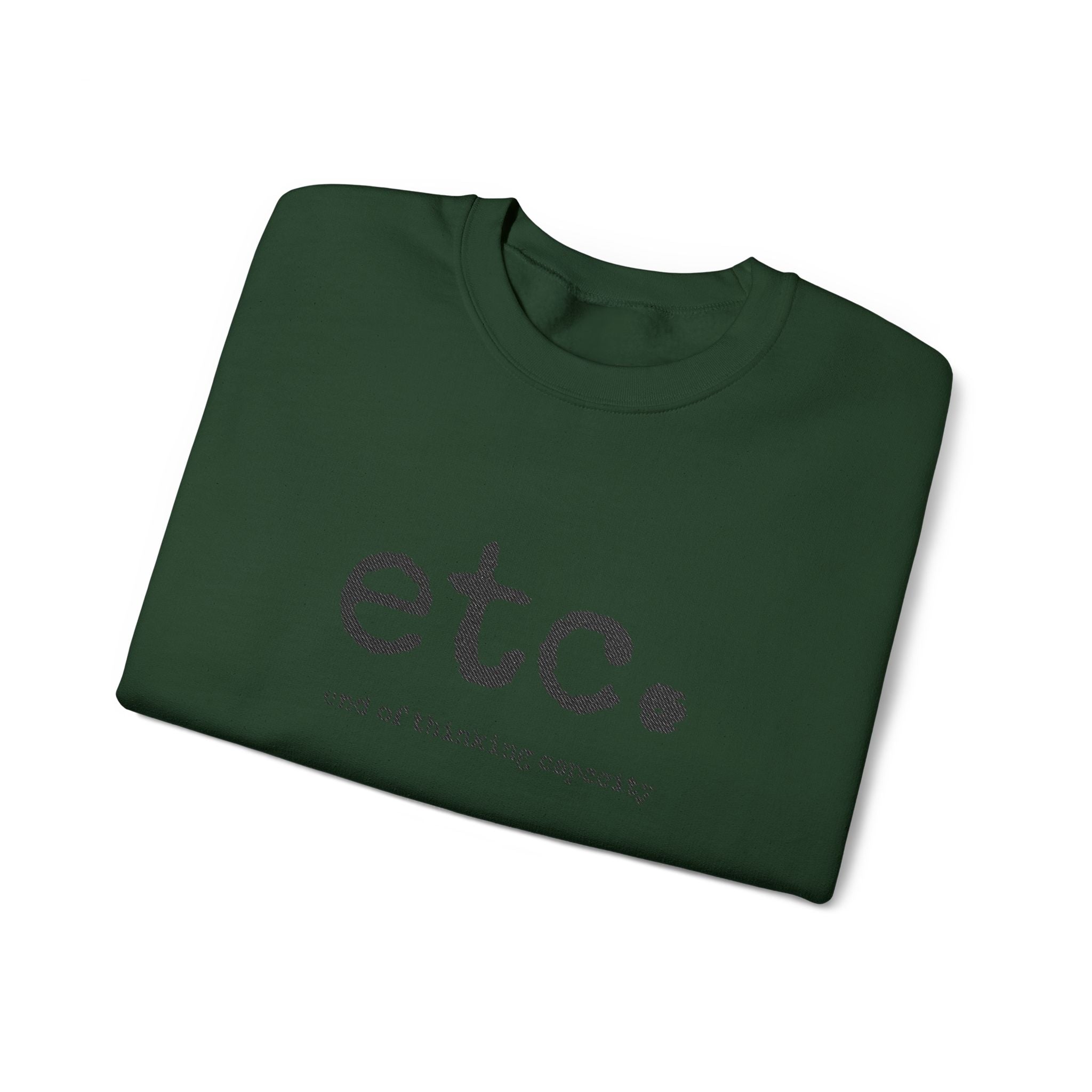 Crewneck Sweatshirt – Minimal 'etc.' Script Logo Casual Pullover