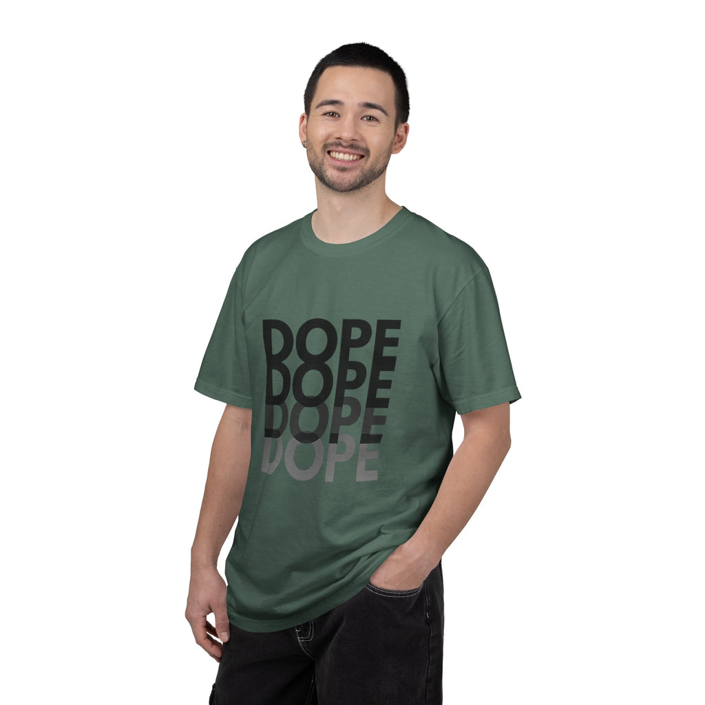 Dope Repeat Graphic T-Shirt — Retro Stacked Typography Tee