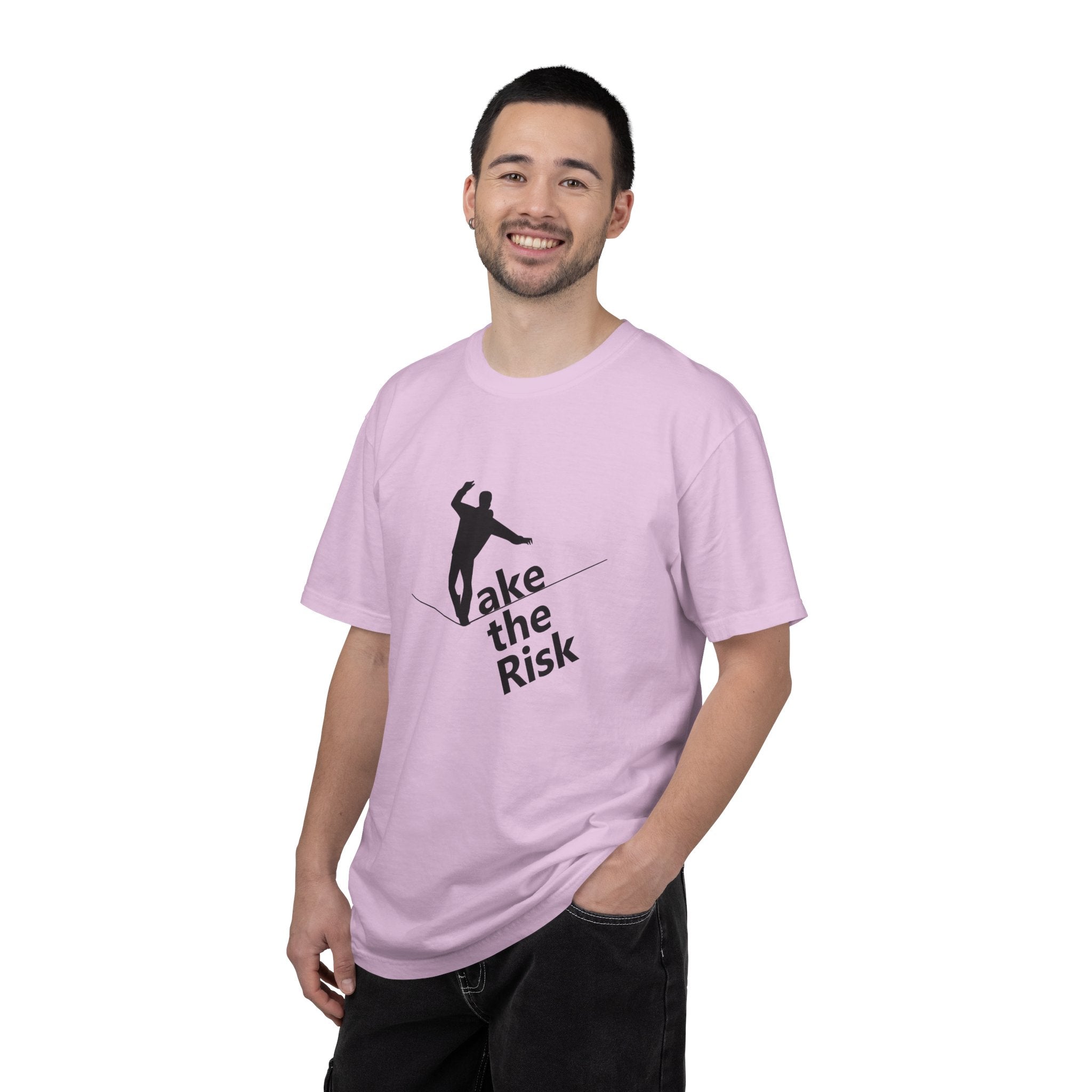 Take the Risk T-Shirt — Tightrope Silhouette Motivational Tee