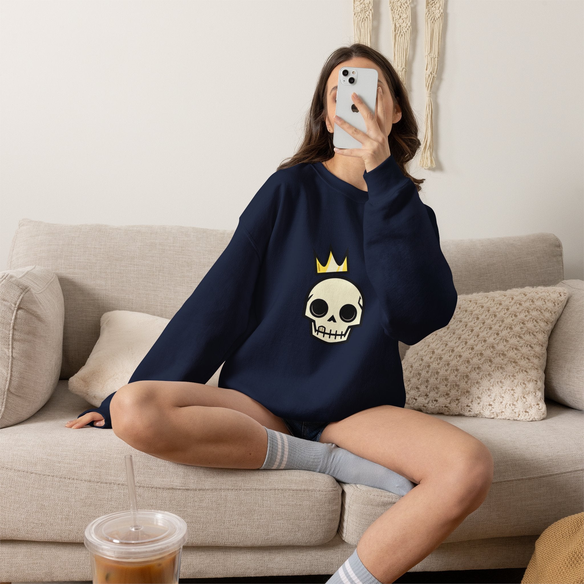 Crowned Skull Crewneck Sweatshirt