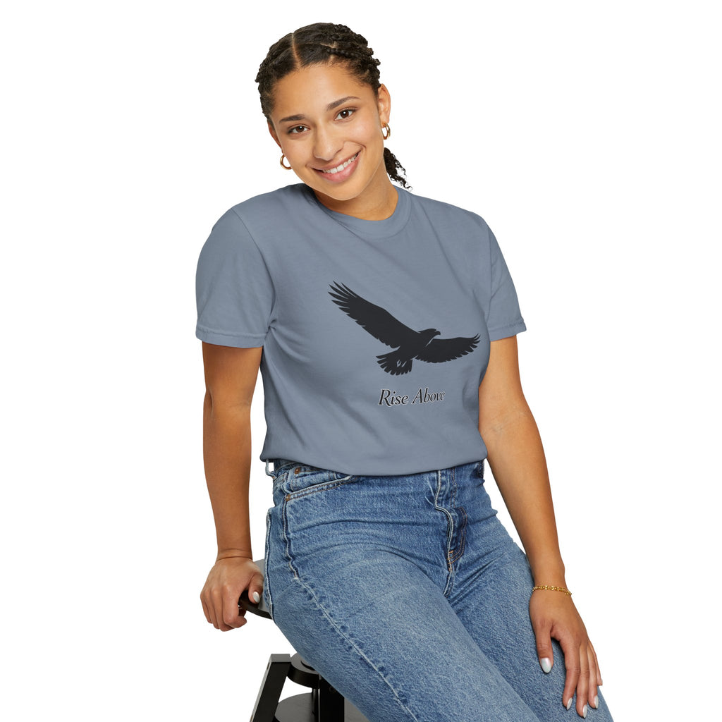 Rise Above Eagle T-Shirt — Inspirational Eagle Graphic Tee