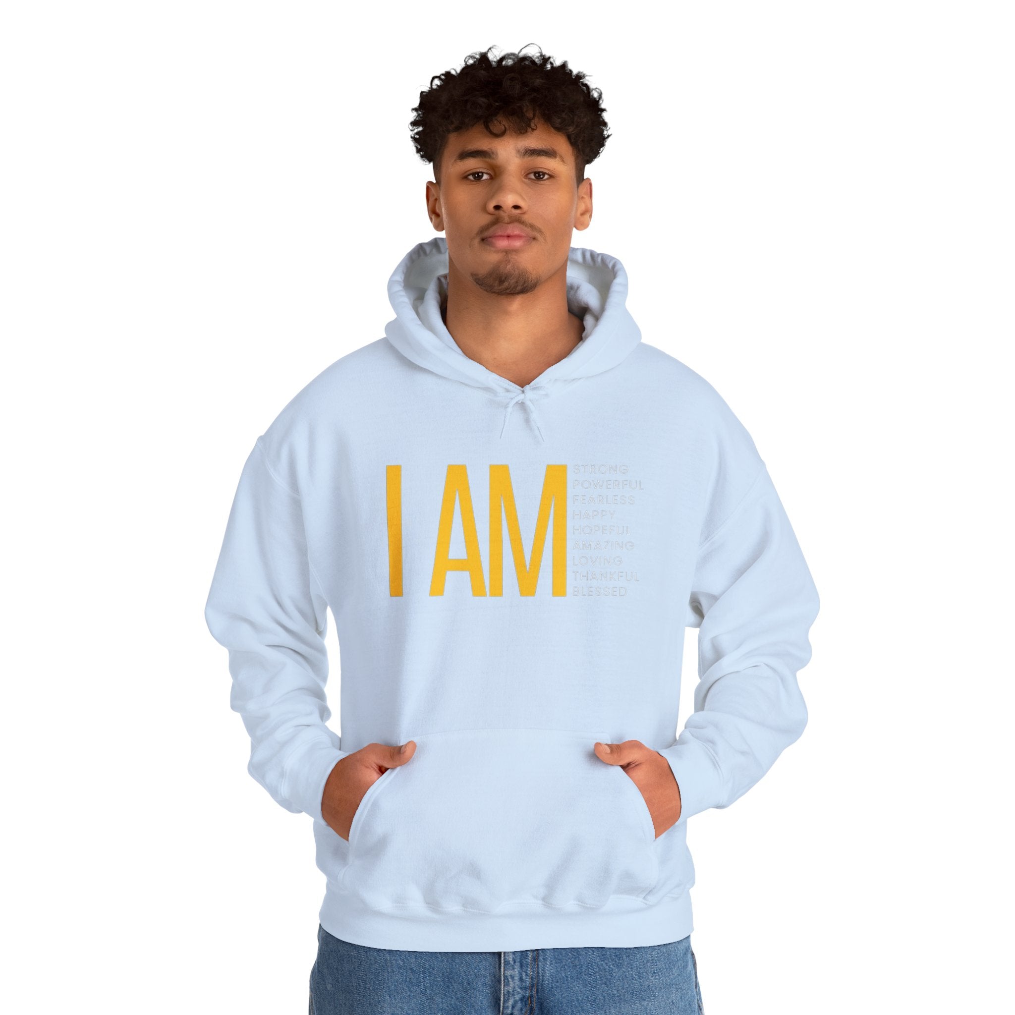 I AM Affirmation Hoodie — Inspirational Self-Love Sweatshirt