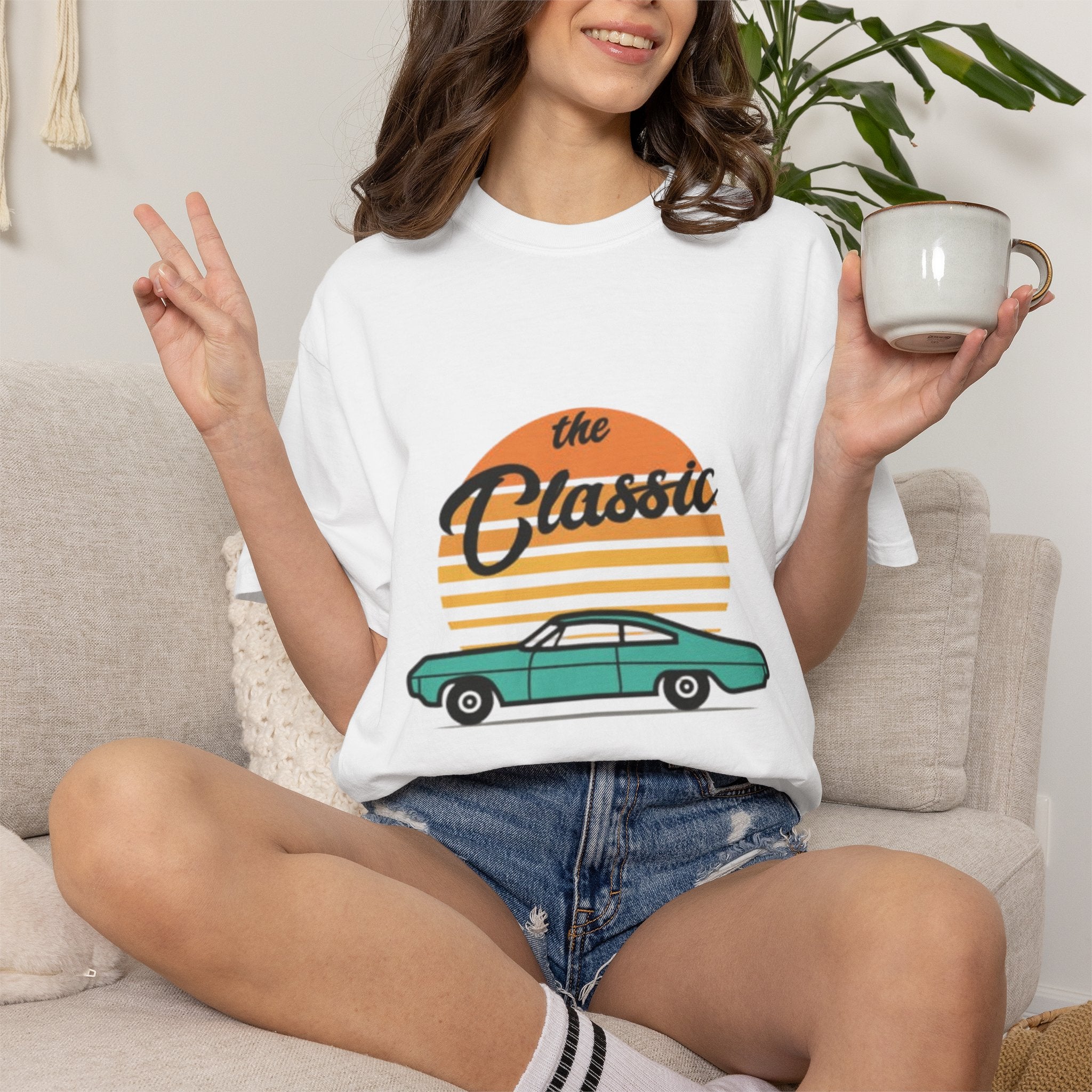Classic Car Tee — 'The Classic' Vintage Sunset Retro T-Shirt
