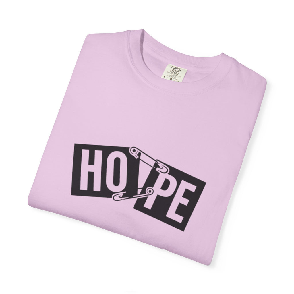 Hope Safety Pin T-Shirt — Graphic 'HOPE' Design