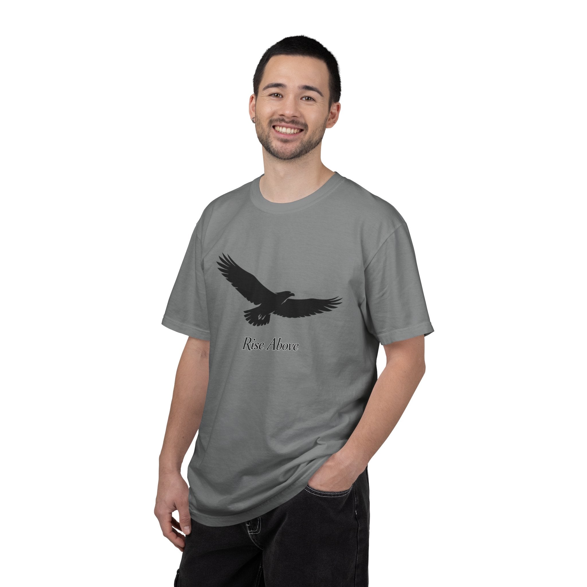 Rise Above Eagle T-Shirt — Inspirational Eagle Graphic Tee