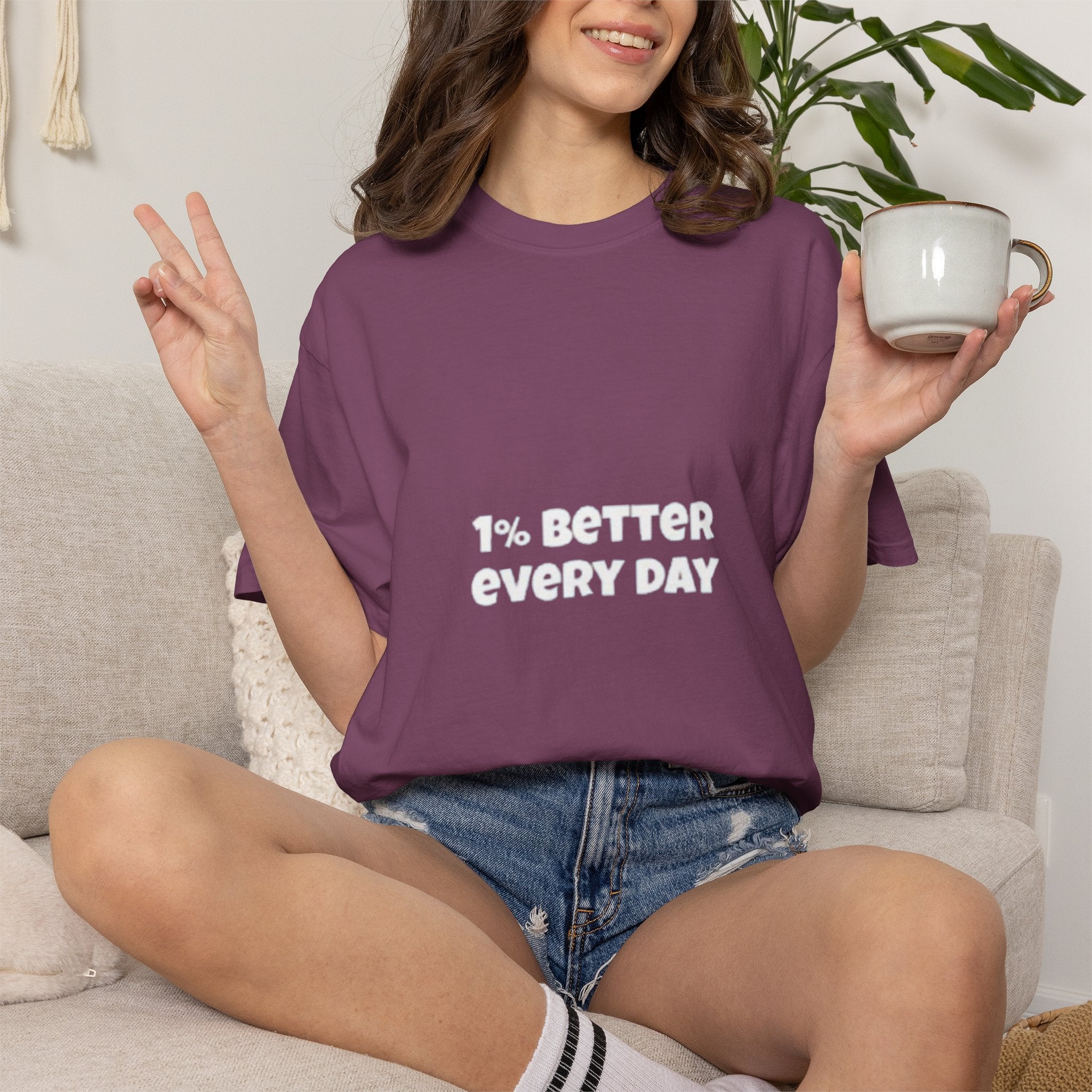 1% Better Every Day T-Shirt — Motivational Daily Progress Tee