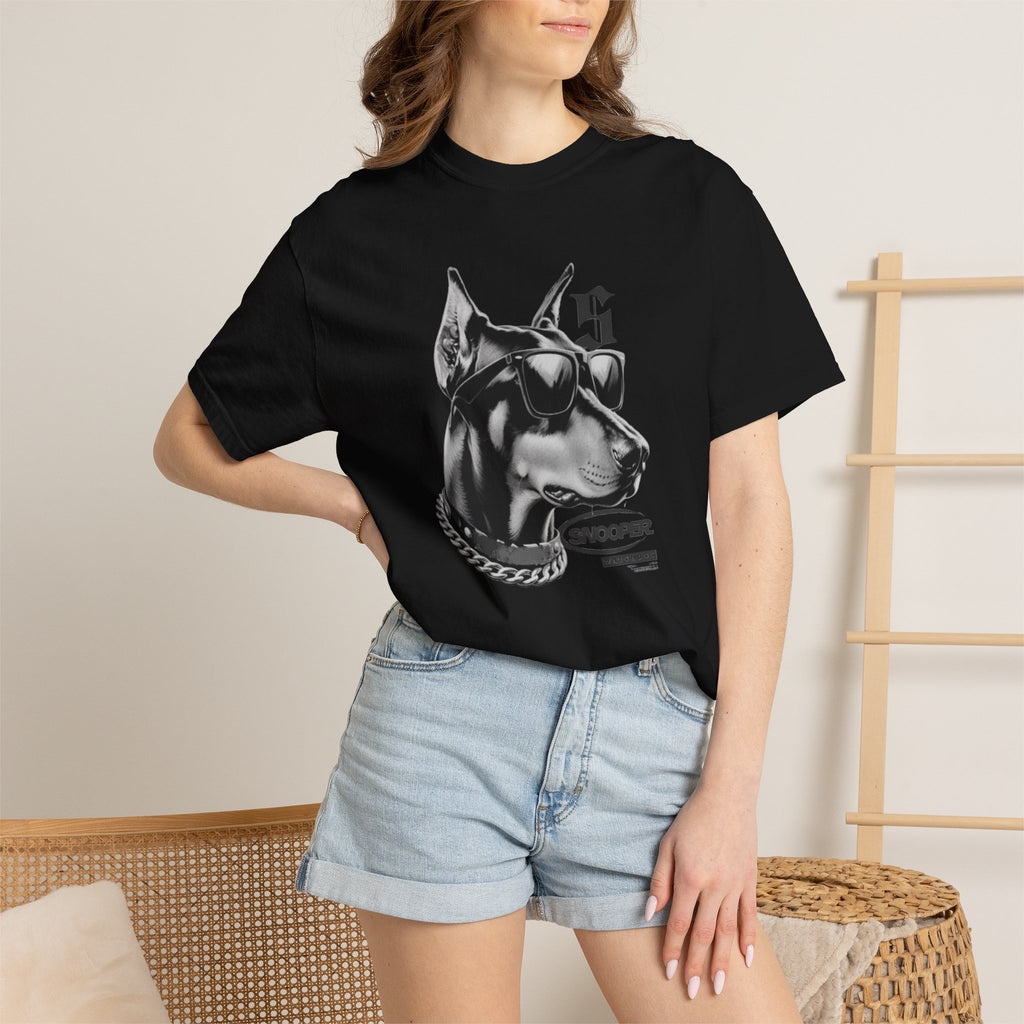 Doberman Sunglasses Graphic T-Shirt — "Snooper" Streetwear Tee
