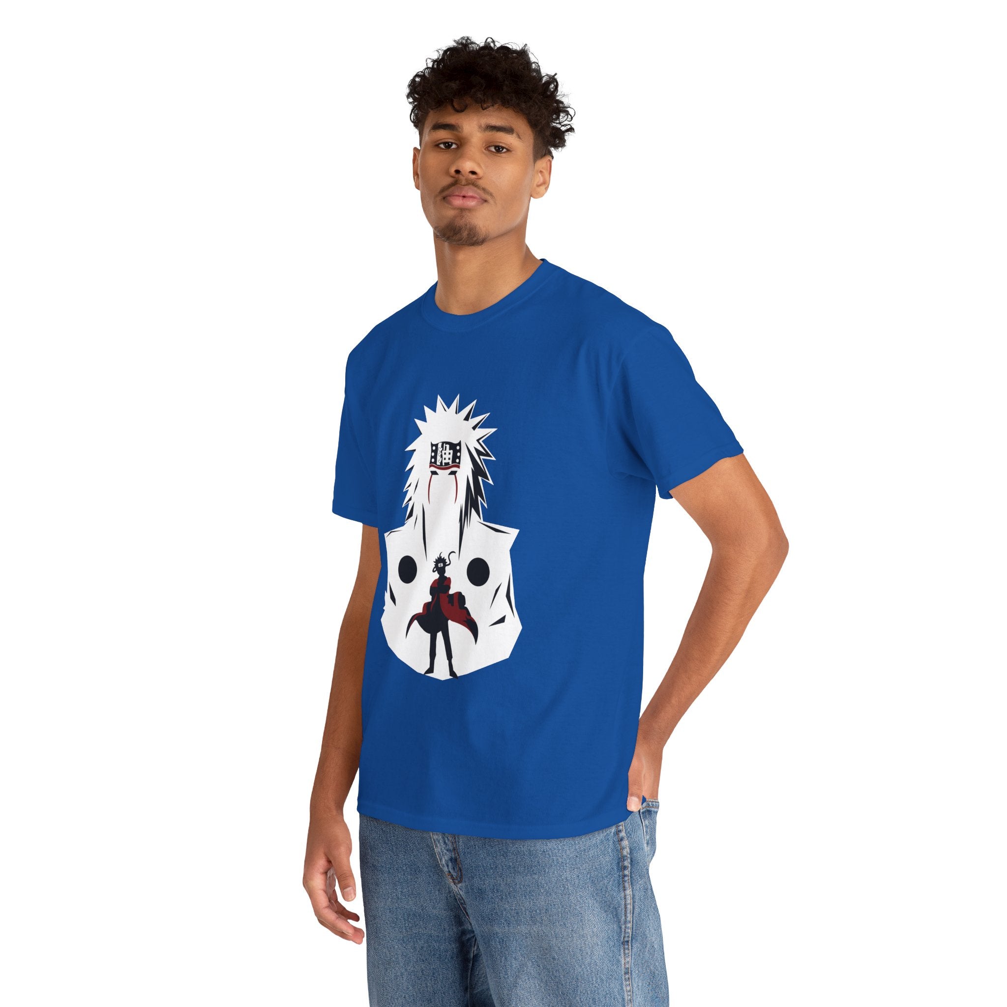 Anime Shadow Warrior T-Shirt — Silhouette Battle Graphic Tee