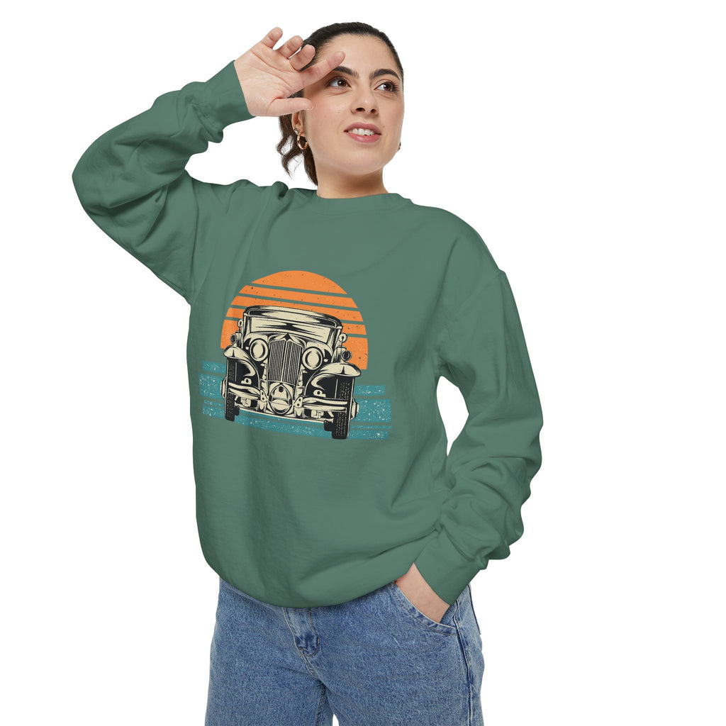 Vintage Car Sunset Sweatshirt