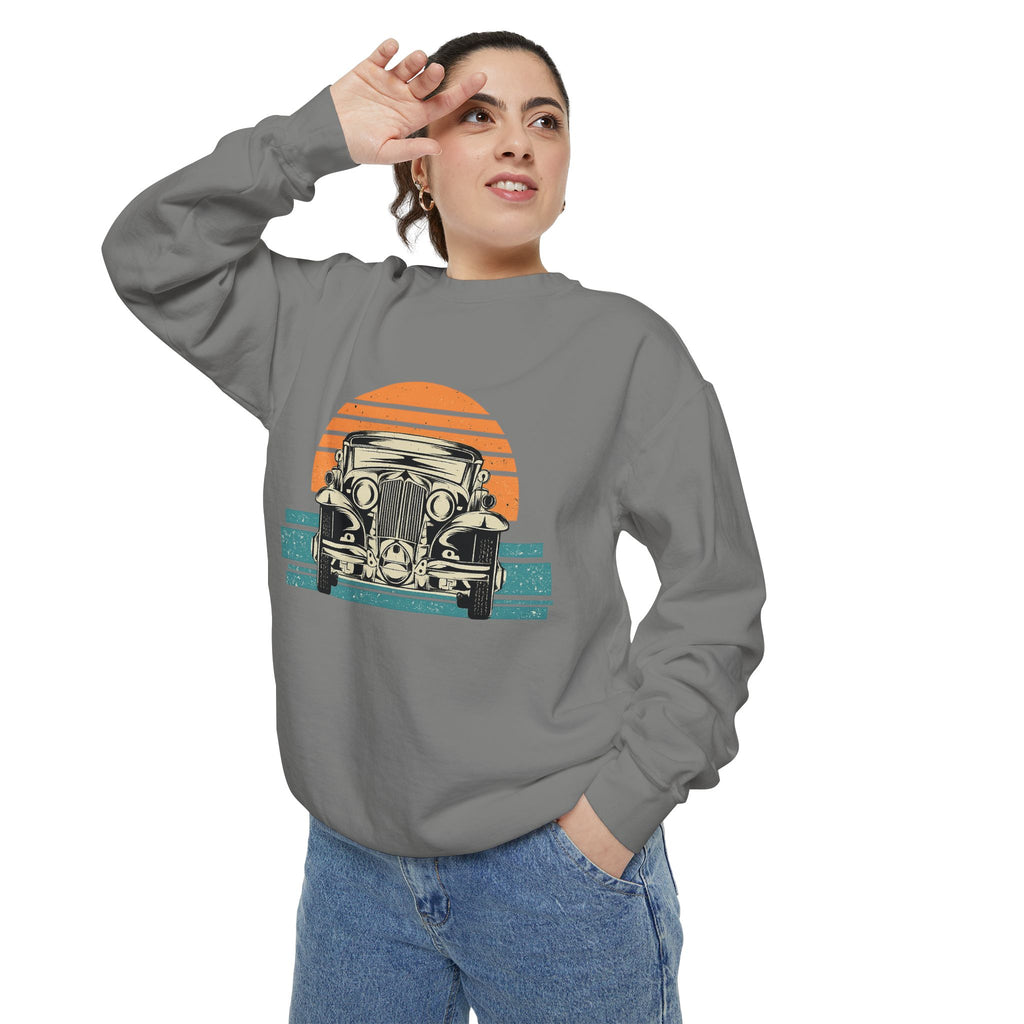 Vintage Car Sunset Sweatshirt