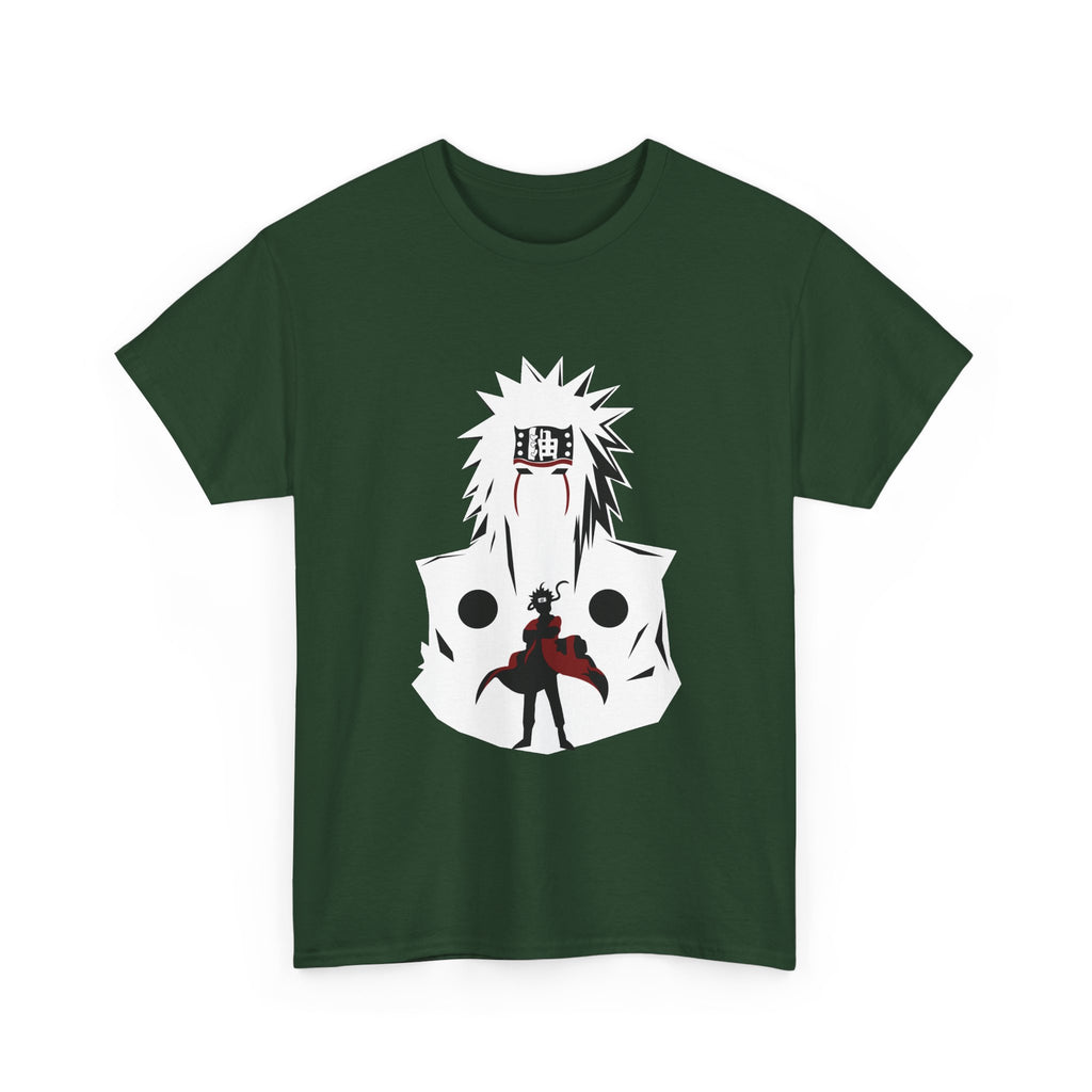 Anime Shadow Warrior T-Shirt — Silhouette Battle Graphic Tee