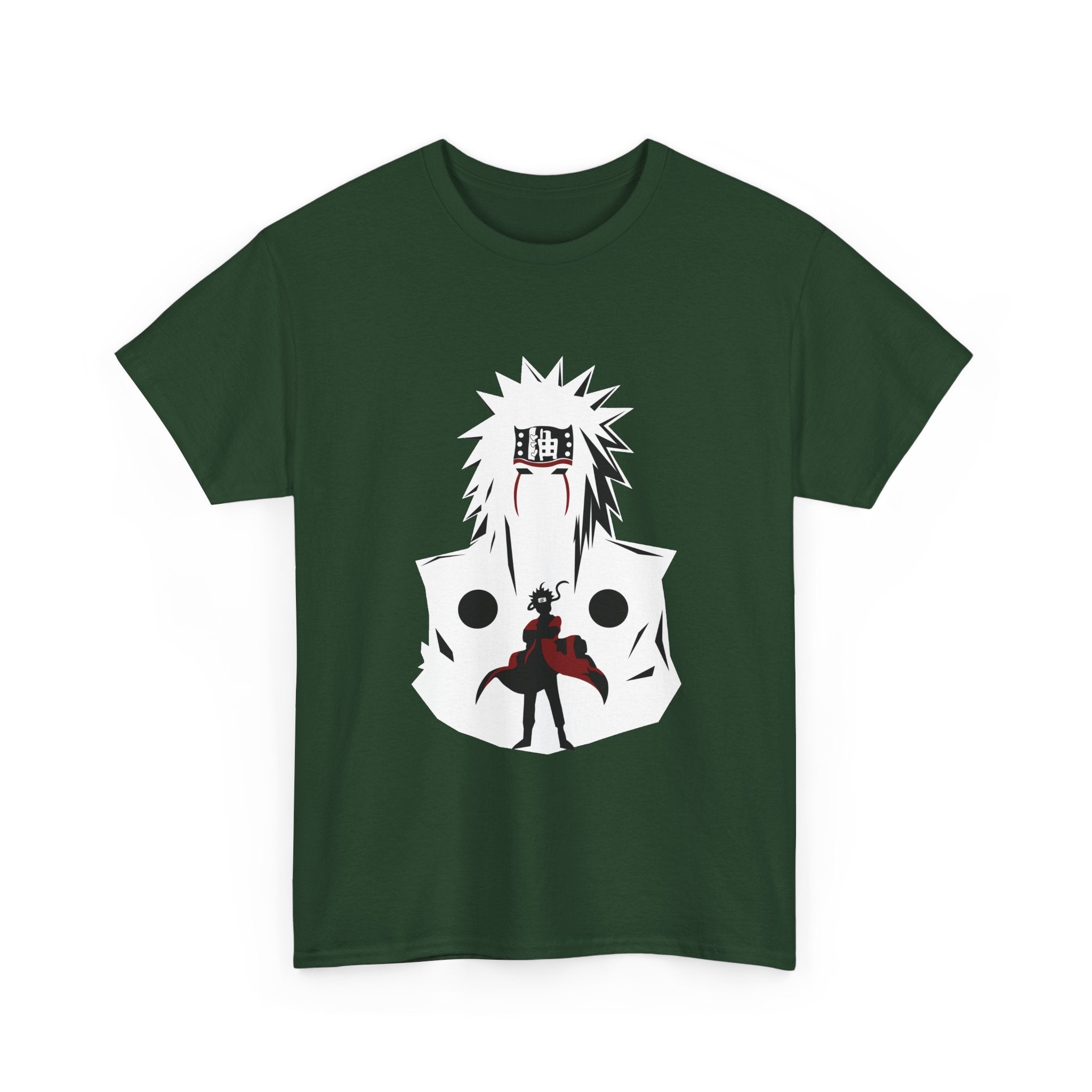 Anime Shadow Warrior T-Shirt — Silhouette Battle Graphic Tee