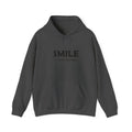 Smile It Costs Nothing Hoodie — Minimalist Positive Message Hooded Sweatshirt