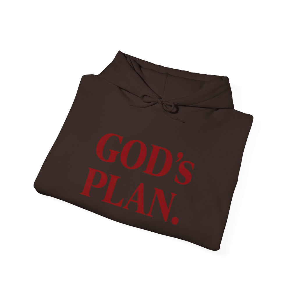 God's Plan Hoodie — Faith-Inspired White Pullover