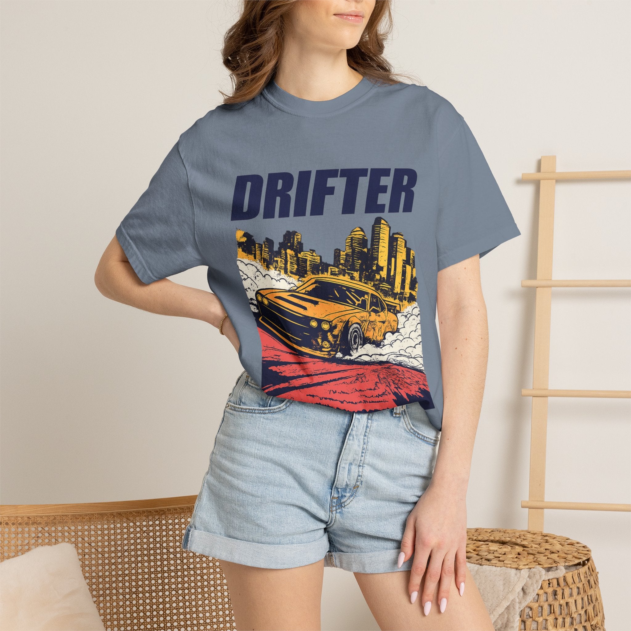 Drifter Street Racing T-Shirt — Retro Drift Car Graphic Tee